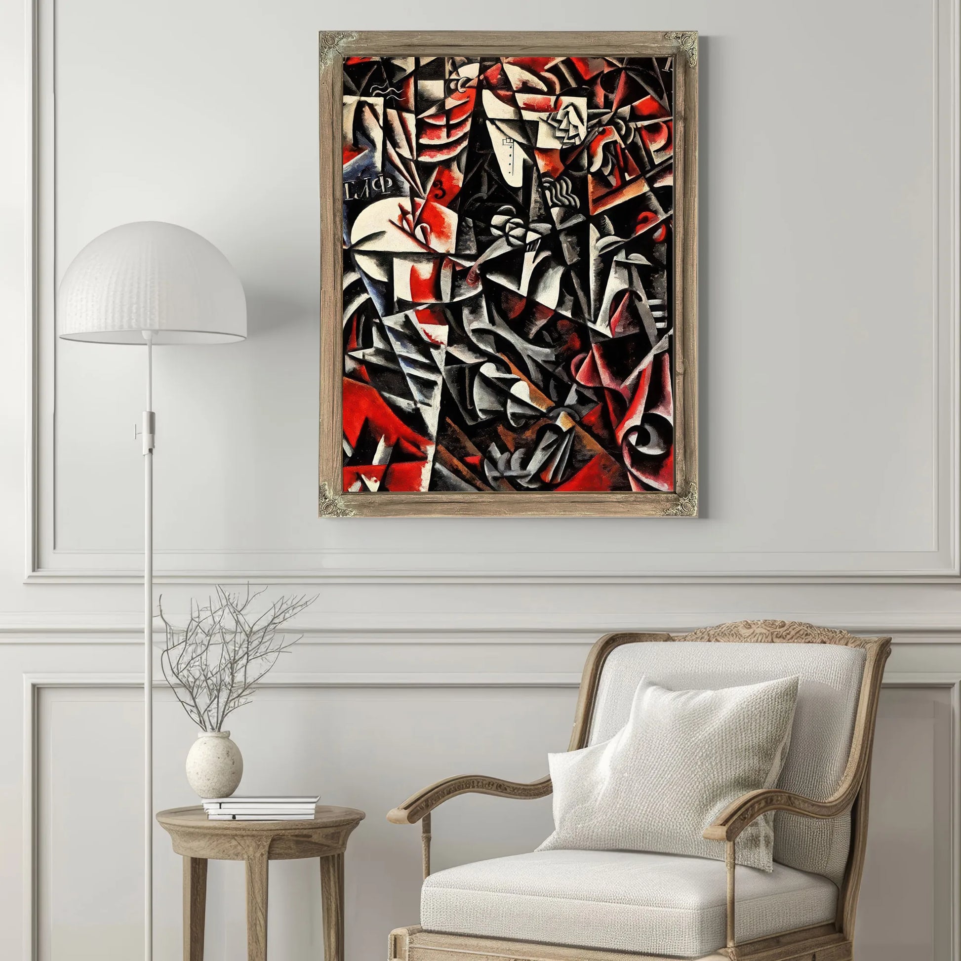 Traveling Woman By Liubov Popova Fine Art Print