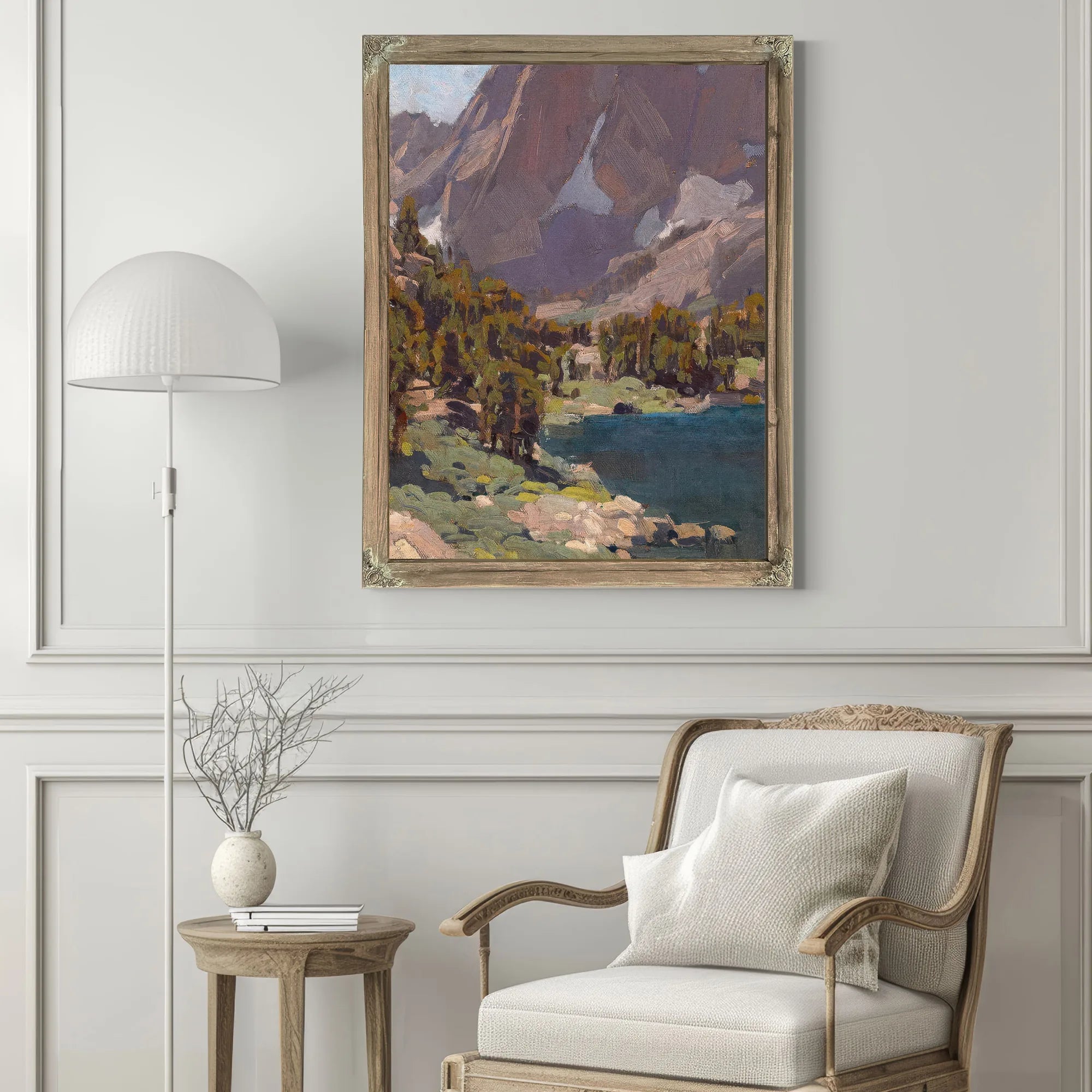 End Of The Lake, California Sierras By Edgar Payne Fine Art Print