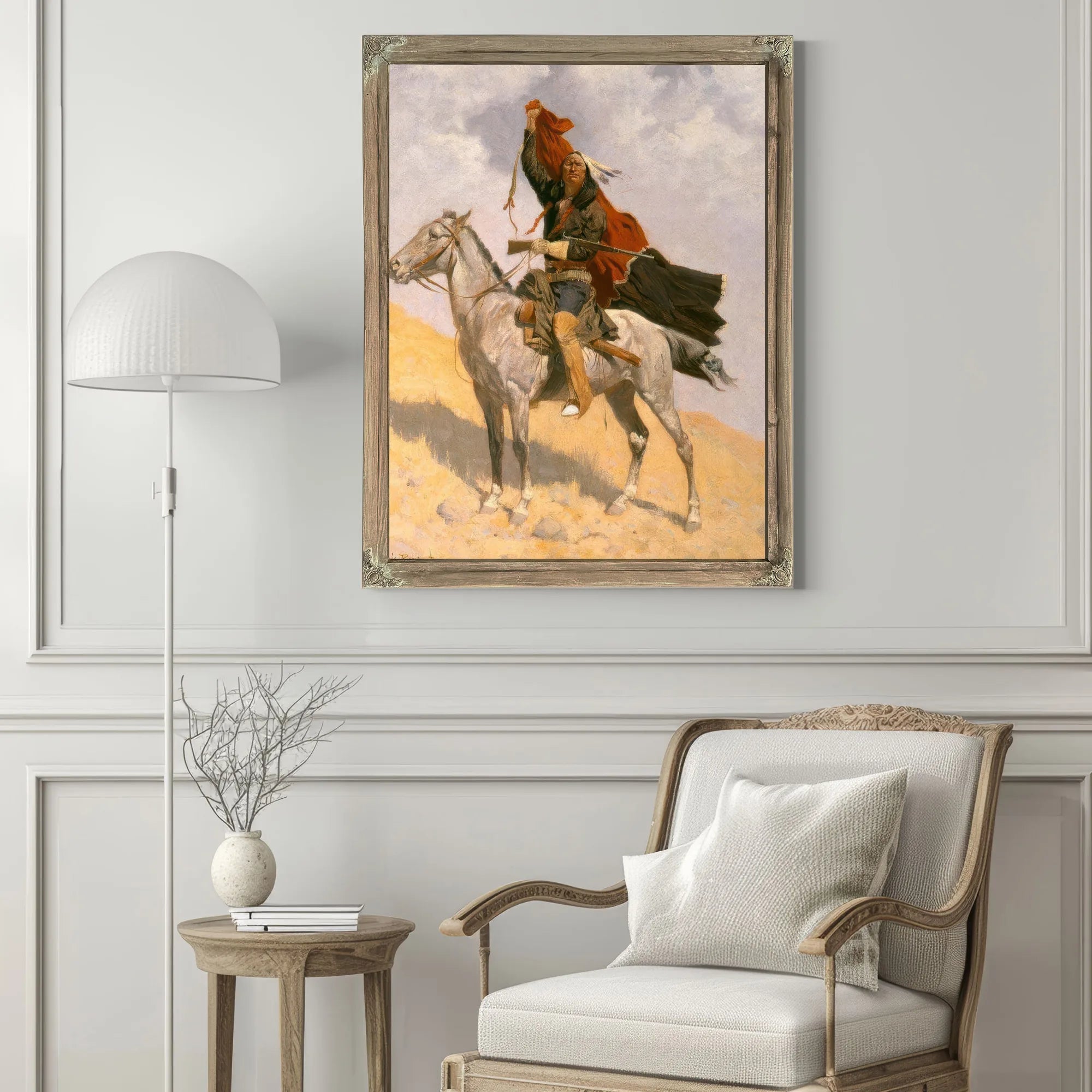 Blanket Signal By Frederic By Remington Fine Art Print