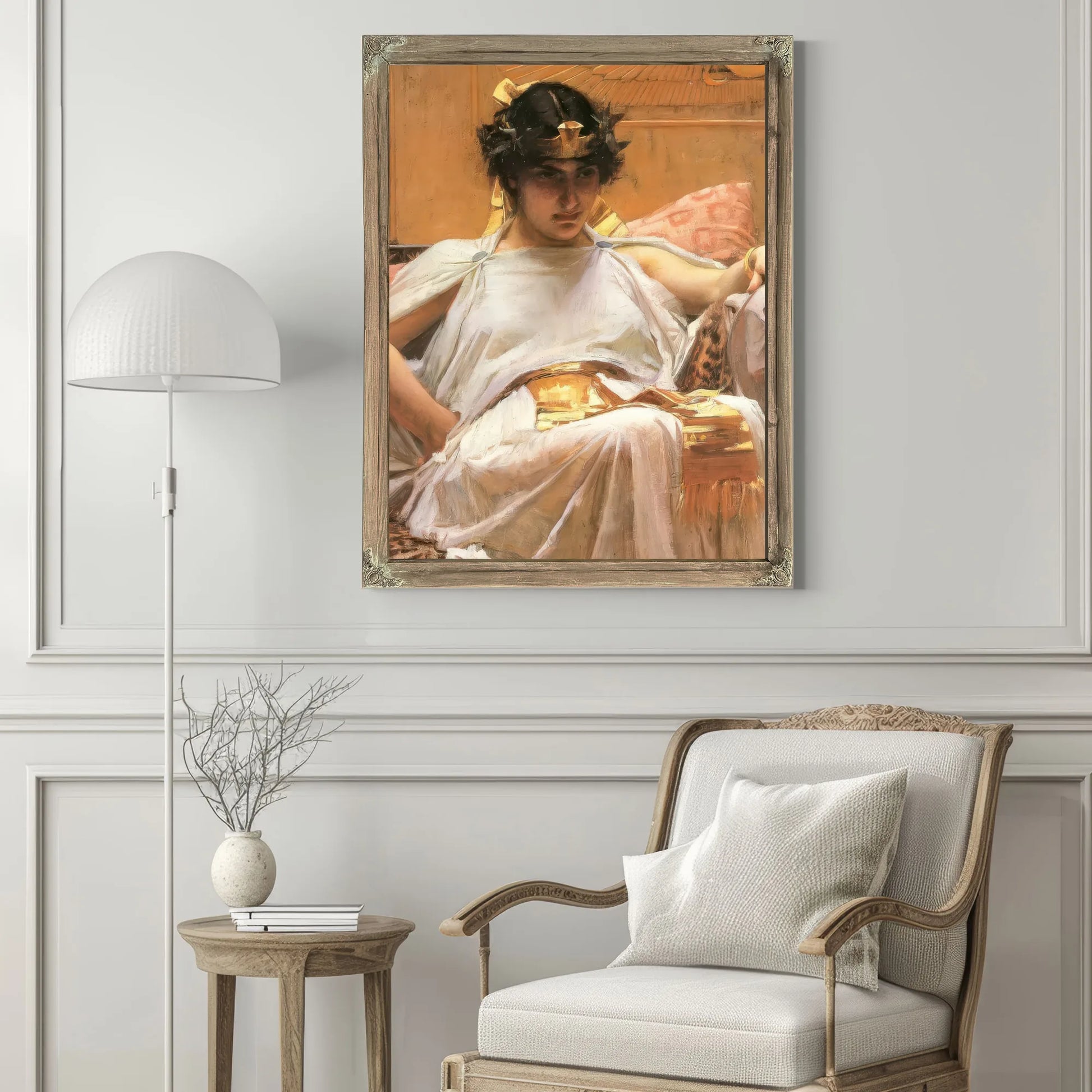 Cleopatra By John Waterhouse Fine Art Print