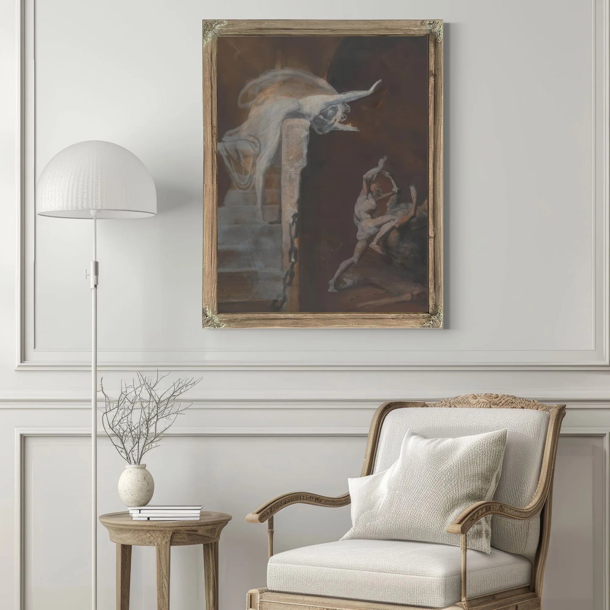 Ariadne Watching The Struggle Of Theseus With The Minotaur By Henry Fuseli Fine Art Print
