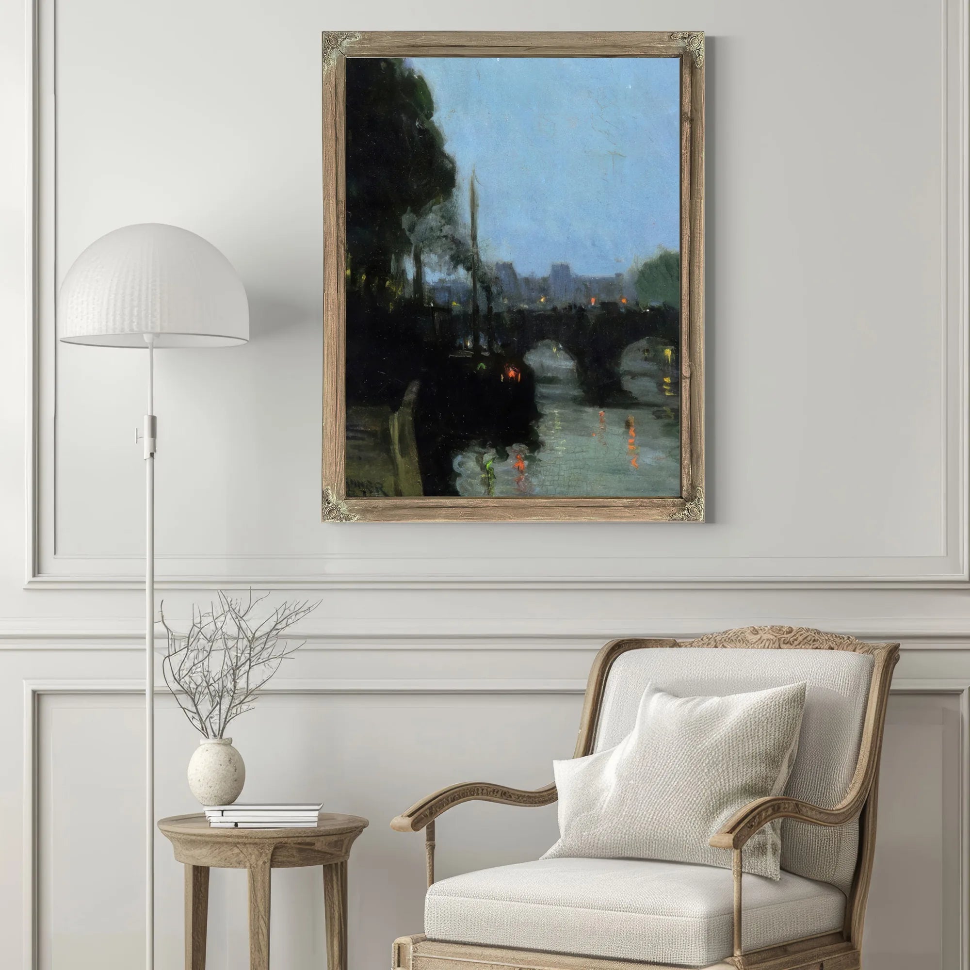 The Seine Evening By Henry Ossawa Tanner Fine Art Print