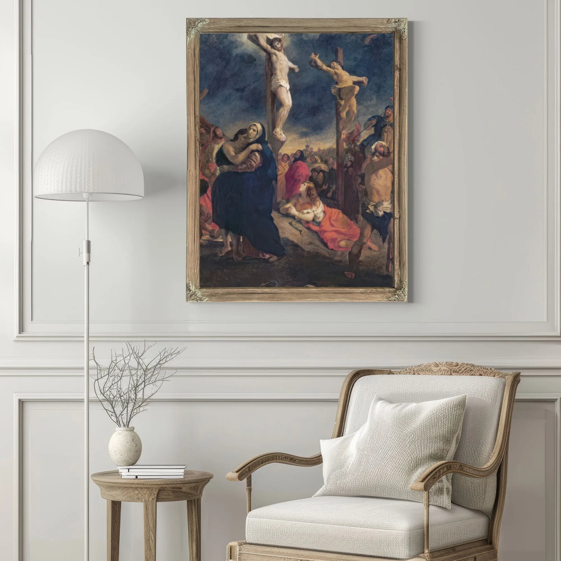 Christ On The Cross By Ferdinand Victor Eugene Delacroix Fine Art Print