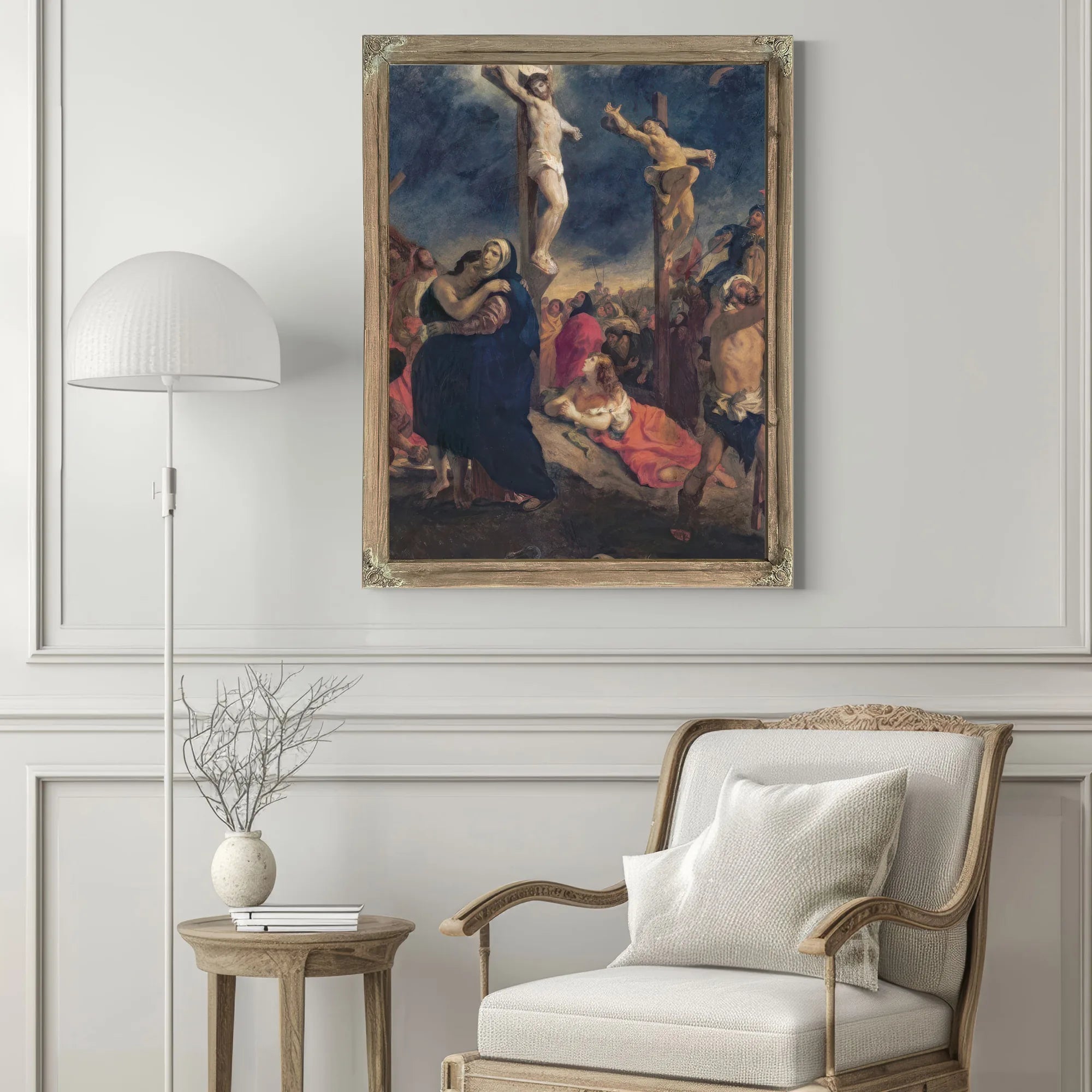 Christ On The Cross By Ferdinand Victor Eugene Delacroix Fine Art Print