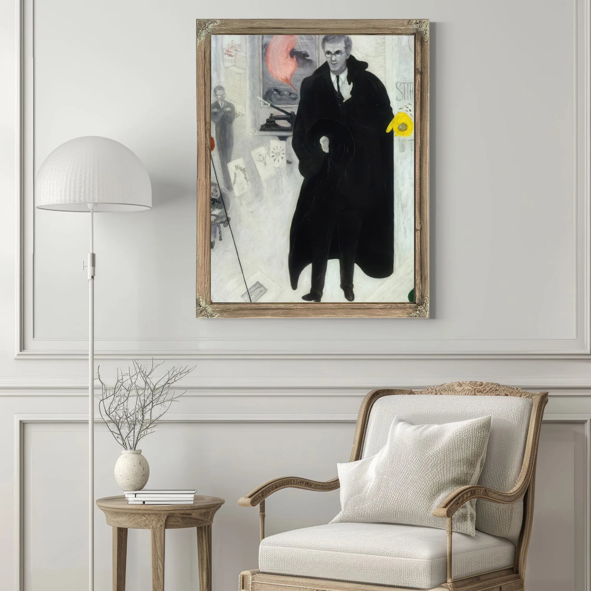 Portrait Of Alfred Stieglitz By Florine Stettheimer Fine Art Print