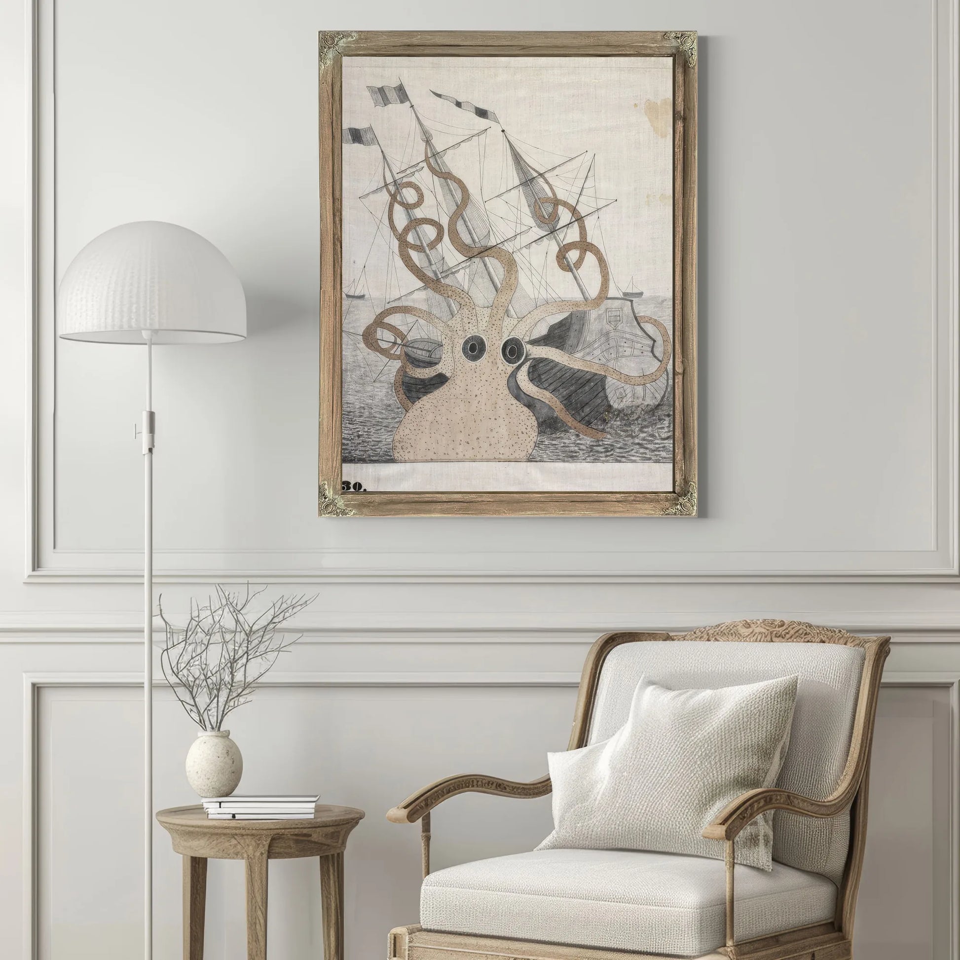 Colossal Octopus By Orra White Hitchcock Fine Art Print