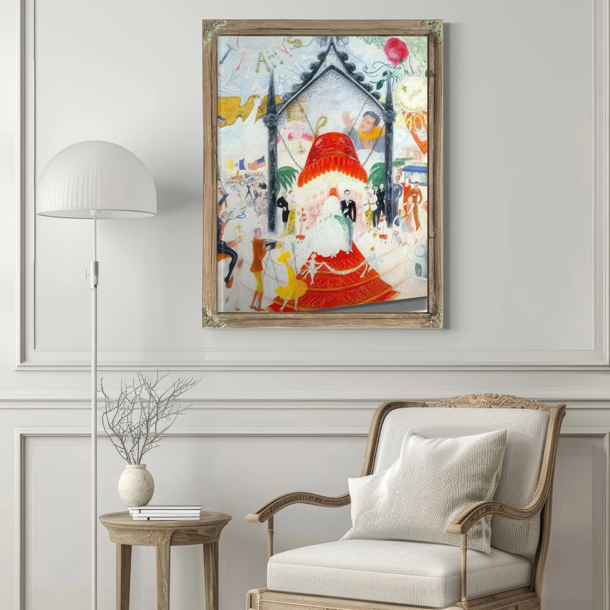The Cathedrals Of Fifth Avenue By Florine Stettheimer Fine Art Print