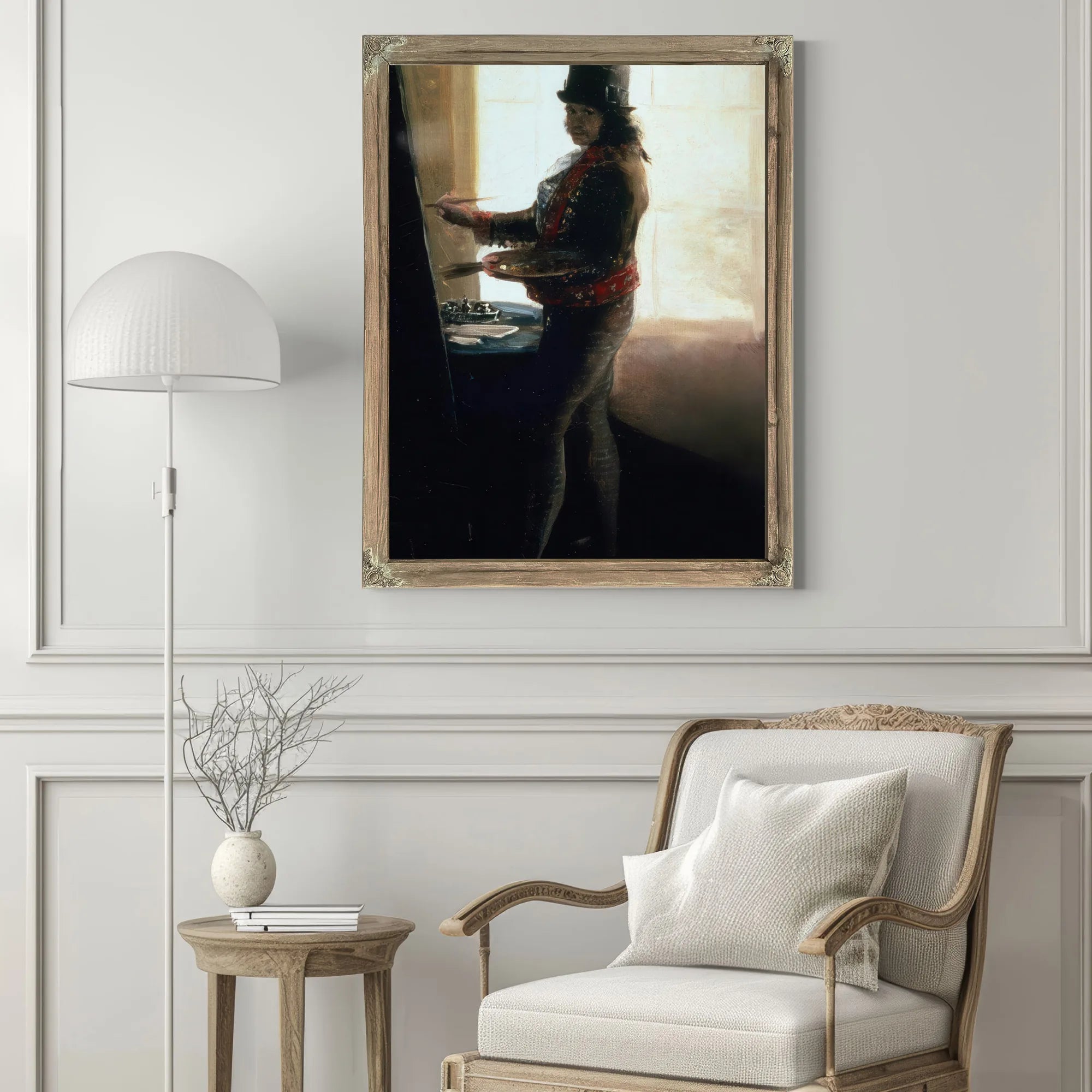 Self Portrait In The Studio By Francisco De Goya Fine Art Print