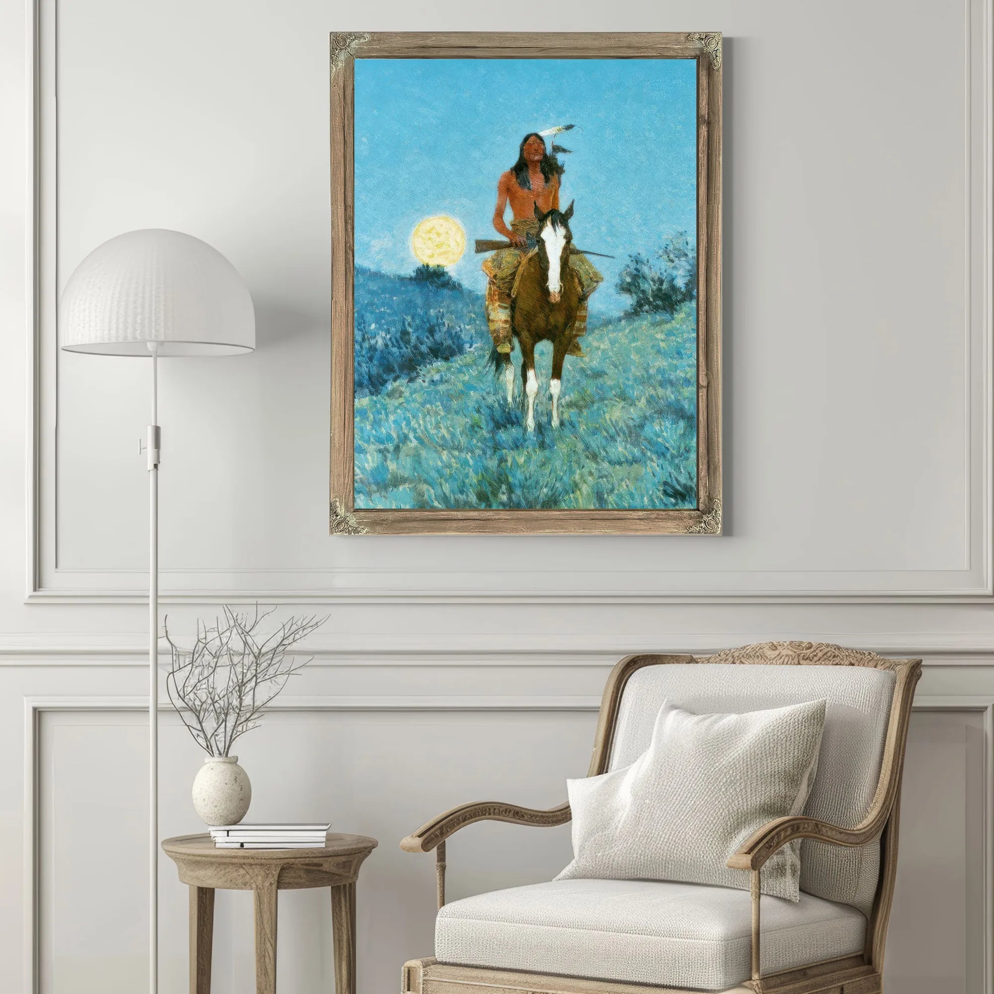 The Outlier By Frederic Remington Fine Art Print