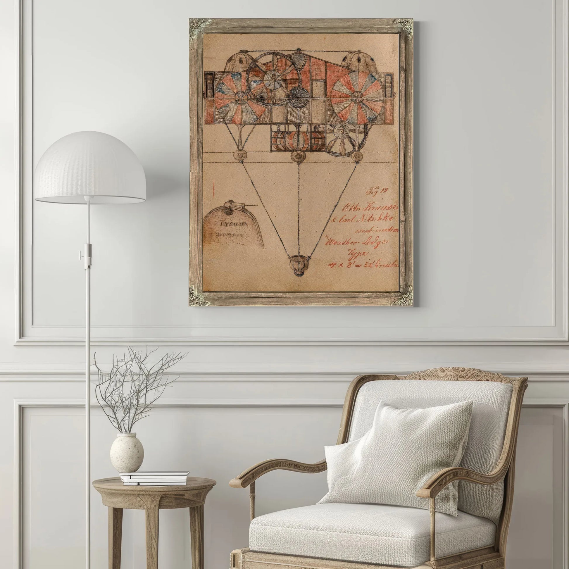 Weather Lodge 1919 By Charles Dellschau Fine Art Print