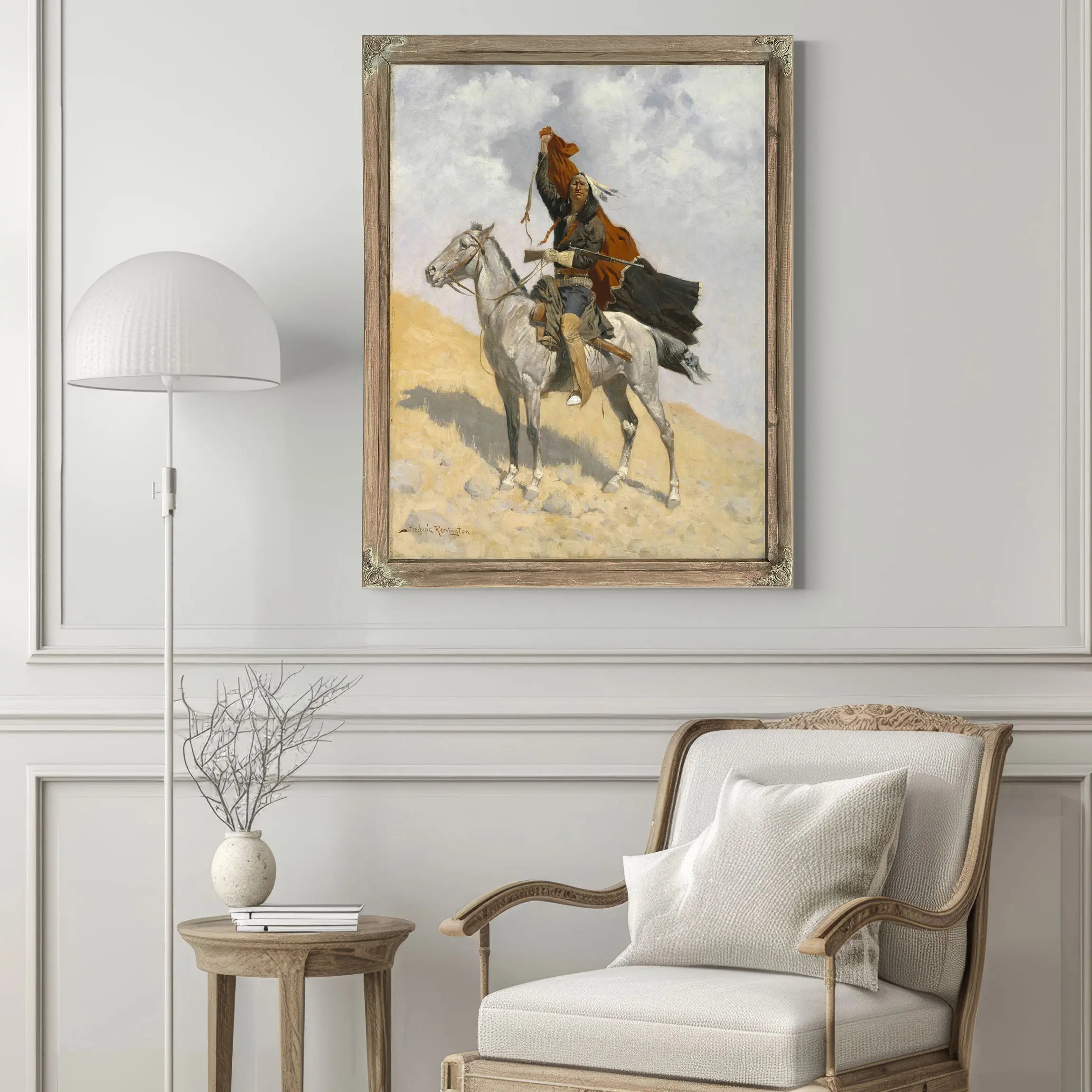 The Blanket Signal  by Frederic Remington