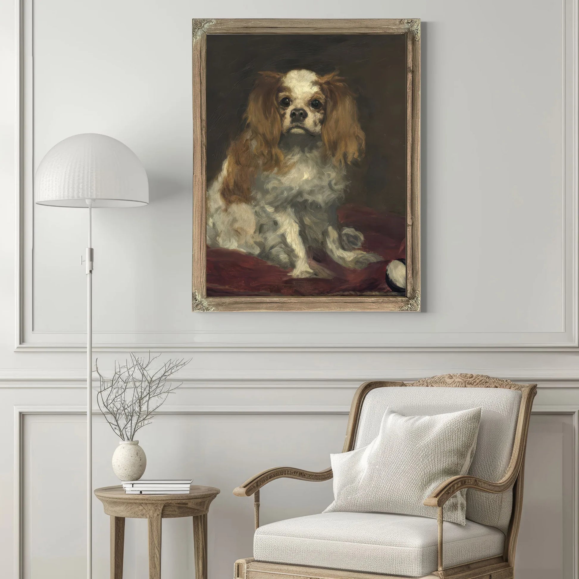 A King Charles Spaniel By Edouard Manet Fine Art Print
