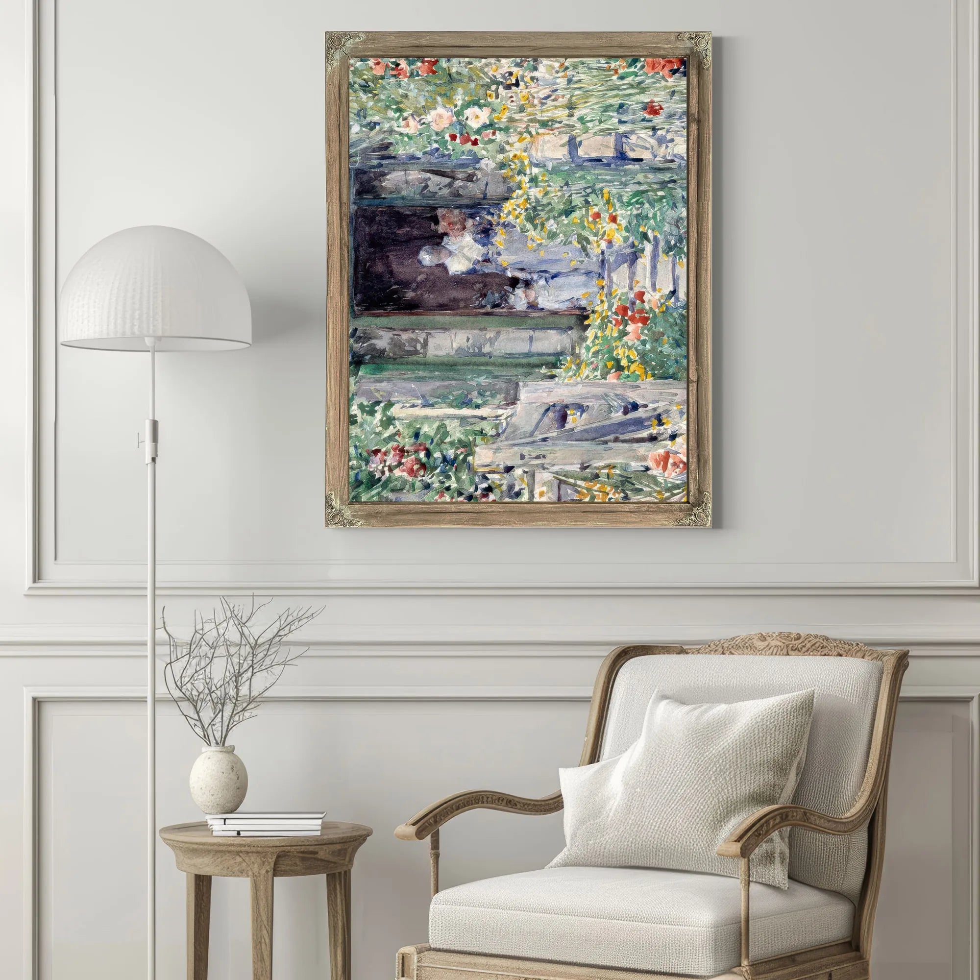 The Garden In Its Glory by Childe Hassam Fine Art Print