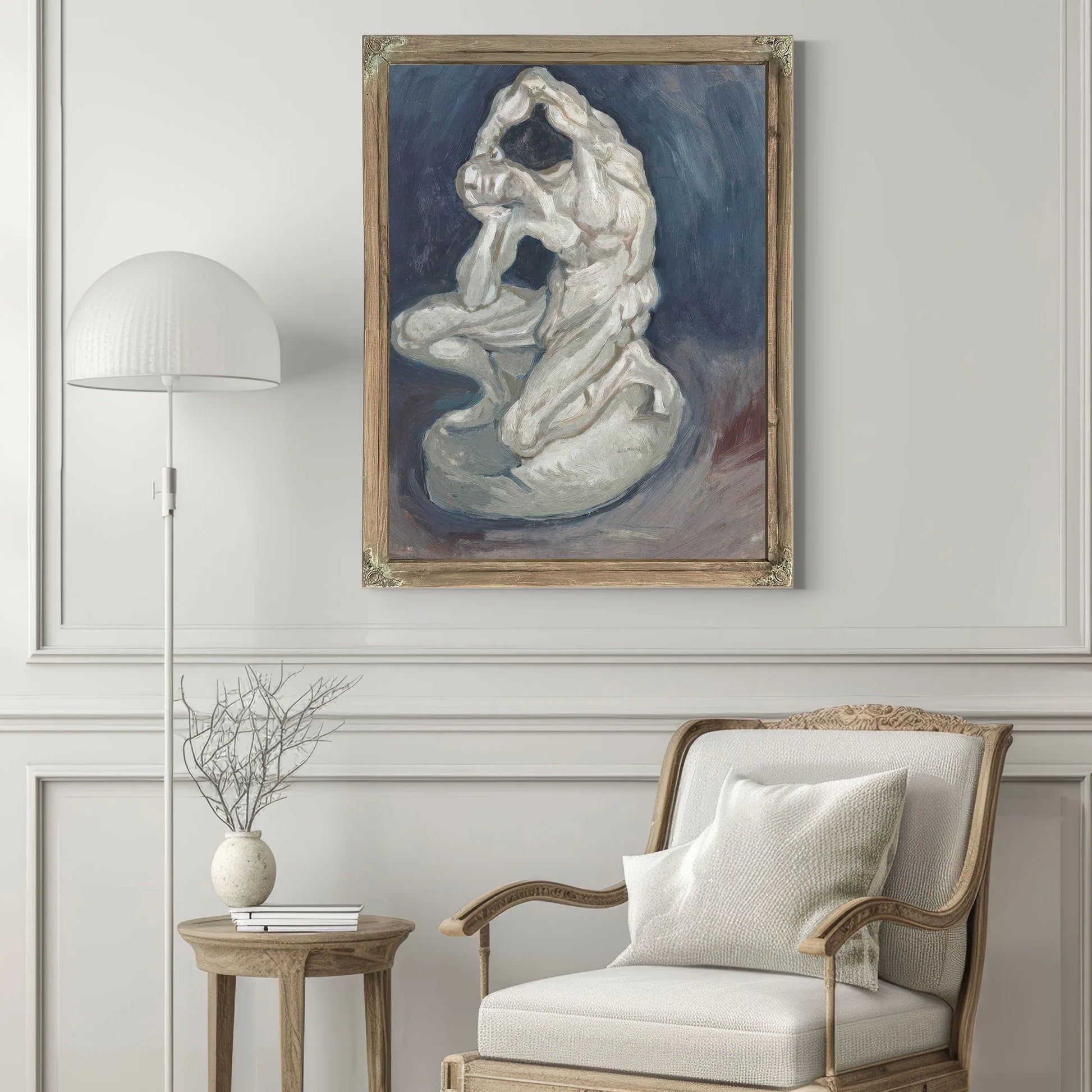 Kneeling Ecorche By Vincent Van Gogh Fine Art Print