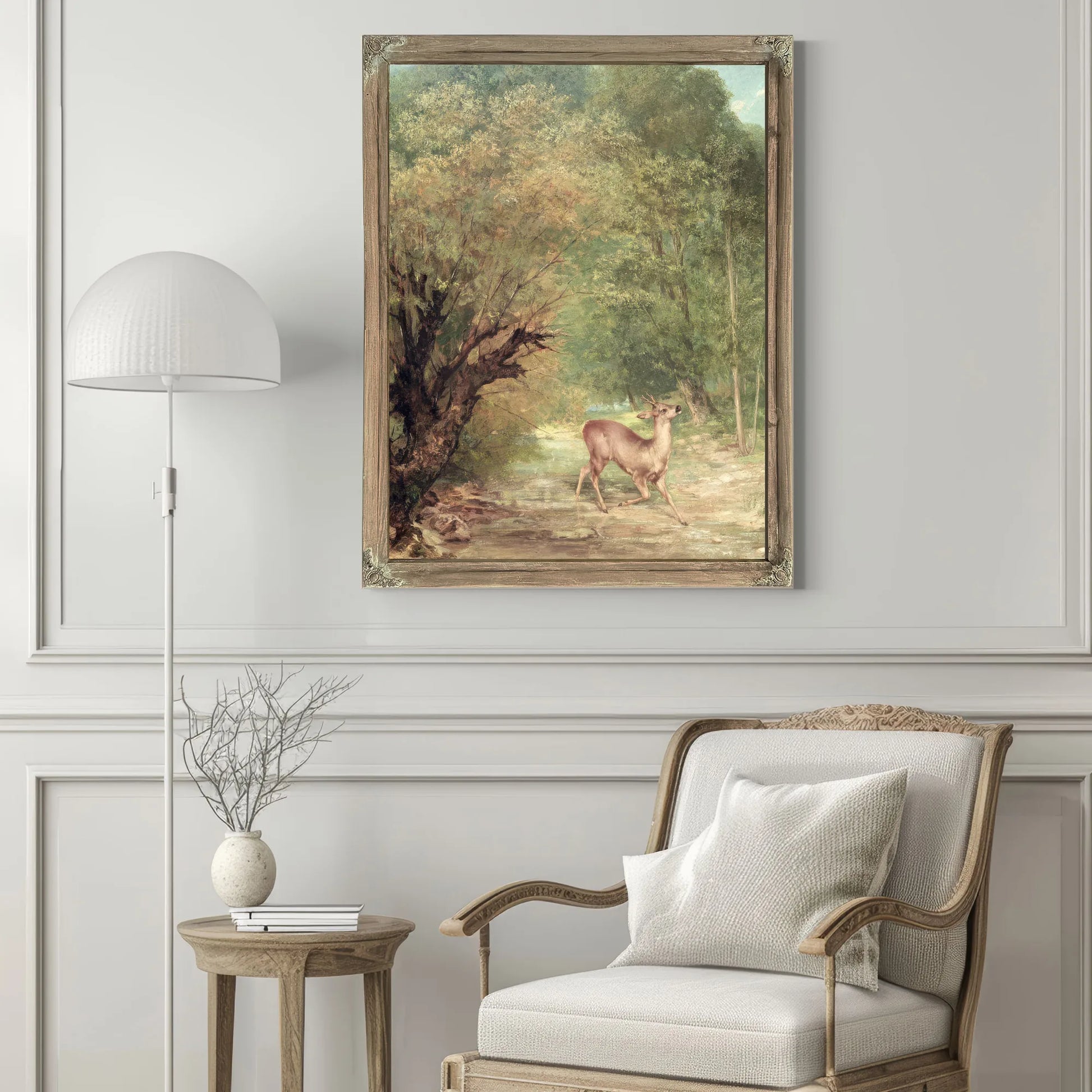 The Hunted Roe Deer On The Alert, Spring By Jean Desire Gustave Courbet Fine Art Print