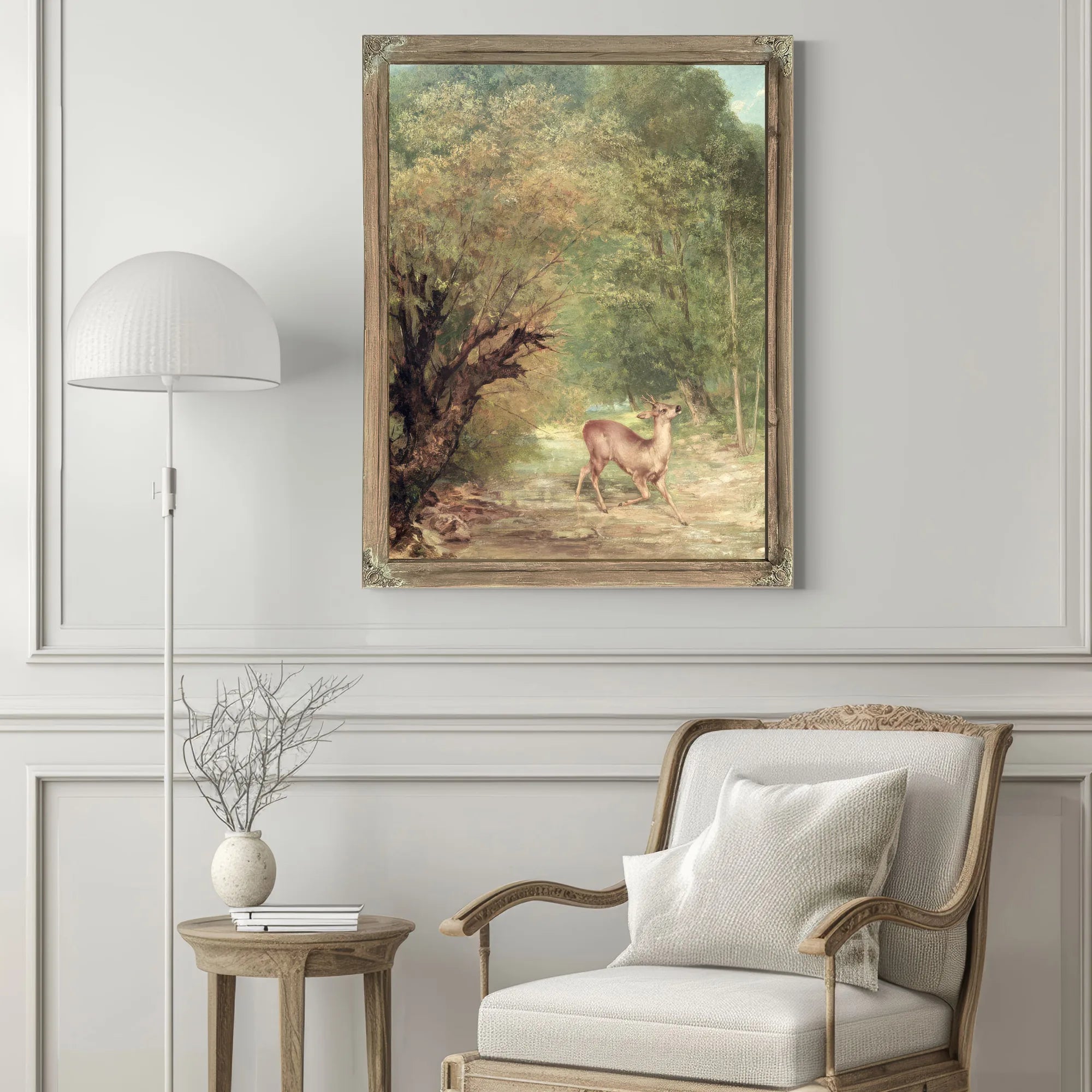 The Hunted Roe Deer On The Alert, Spring By Jean Desire Gustave Courbet Fine Art Print
