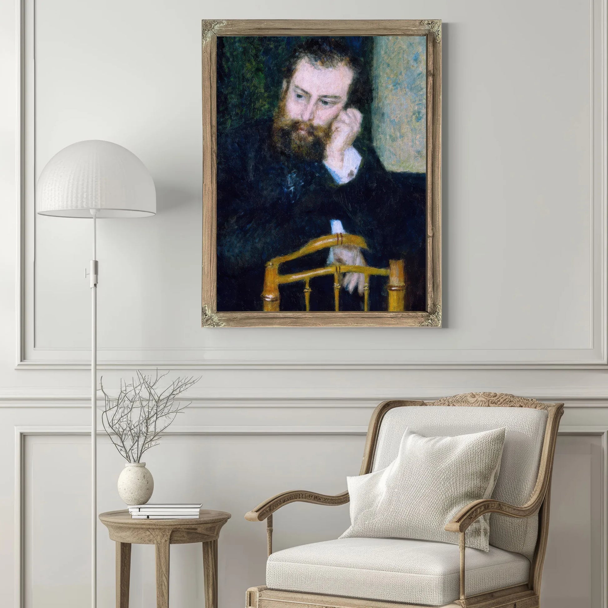 Alfred Sisley By Pierre August Renoir Fine Art Print