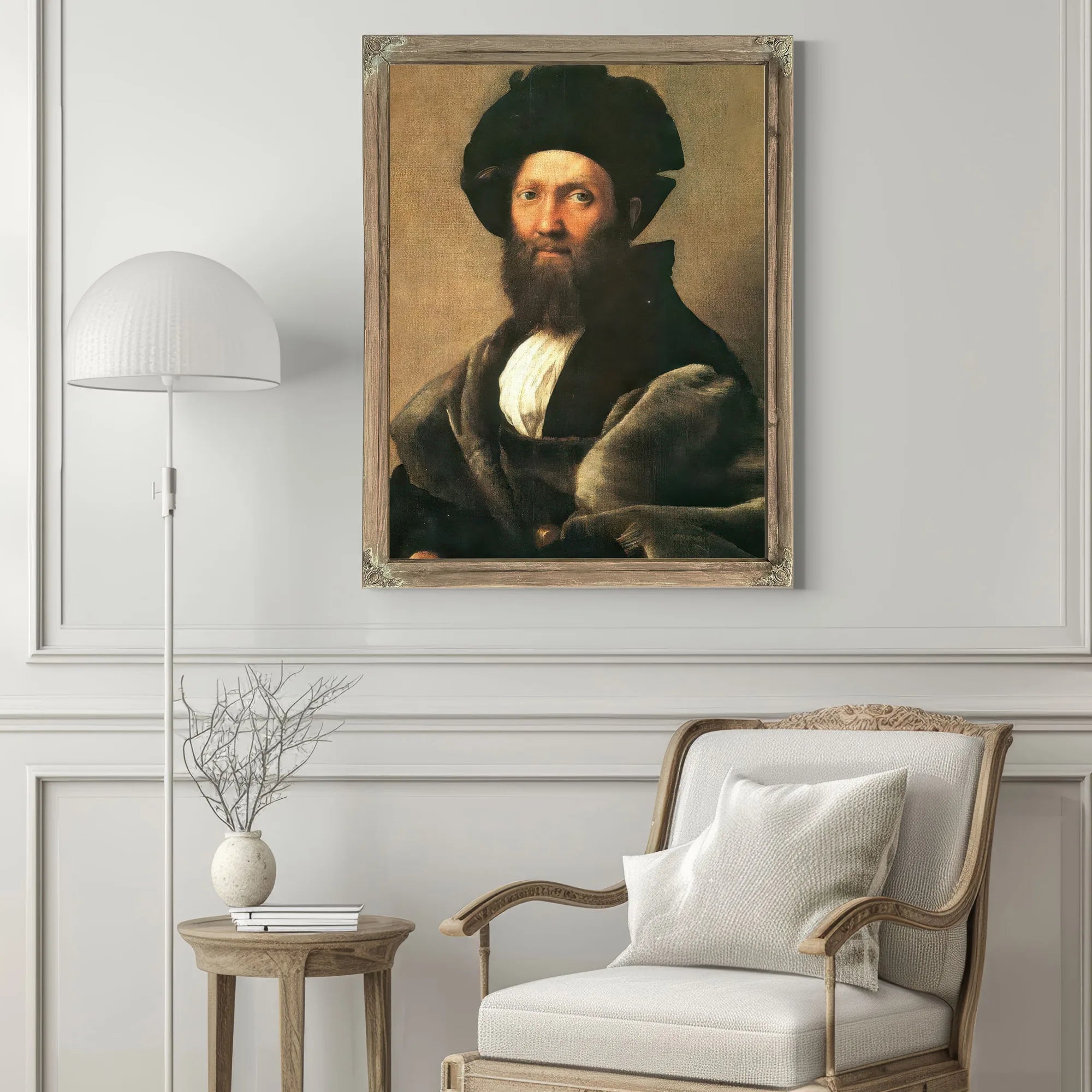 Portrait Of Baldassare Castiglione By Raphael Fine Art Print