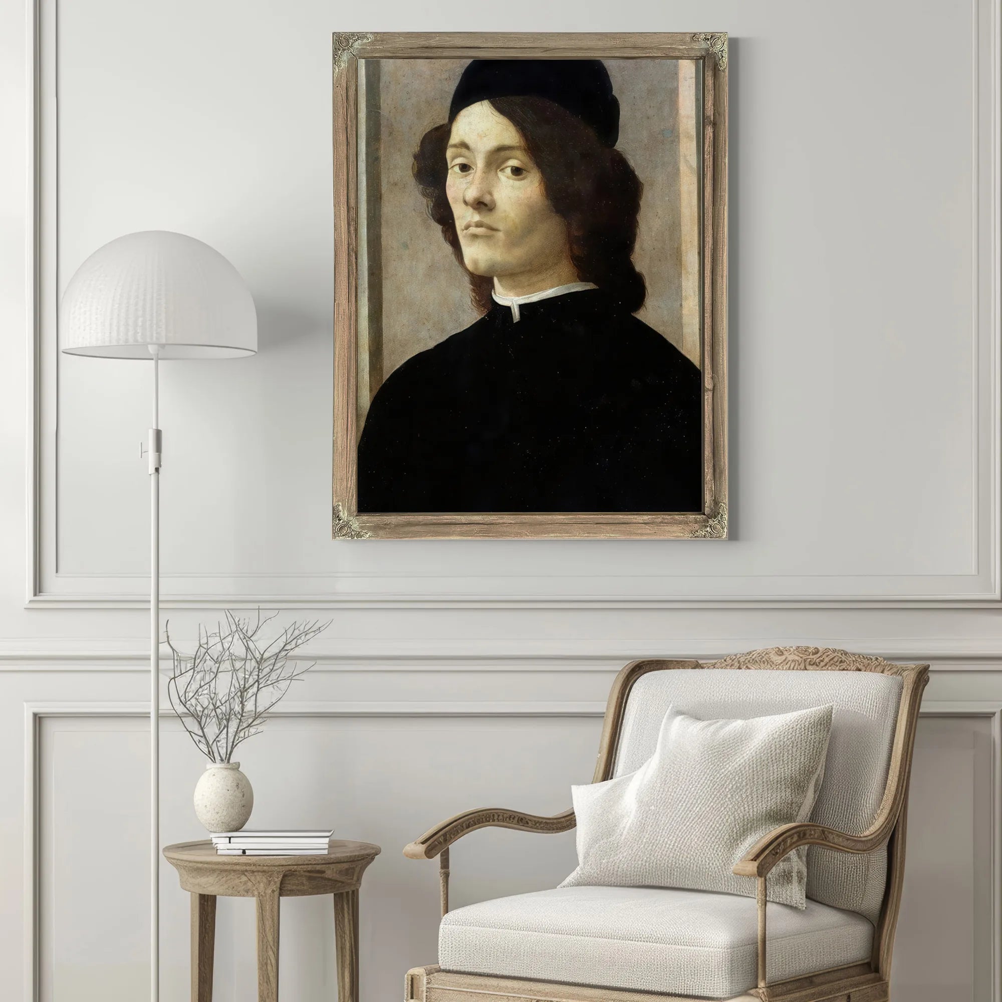 Portrait Of A Man By Sandro Botticelli Fine Art Print