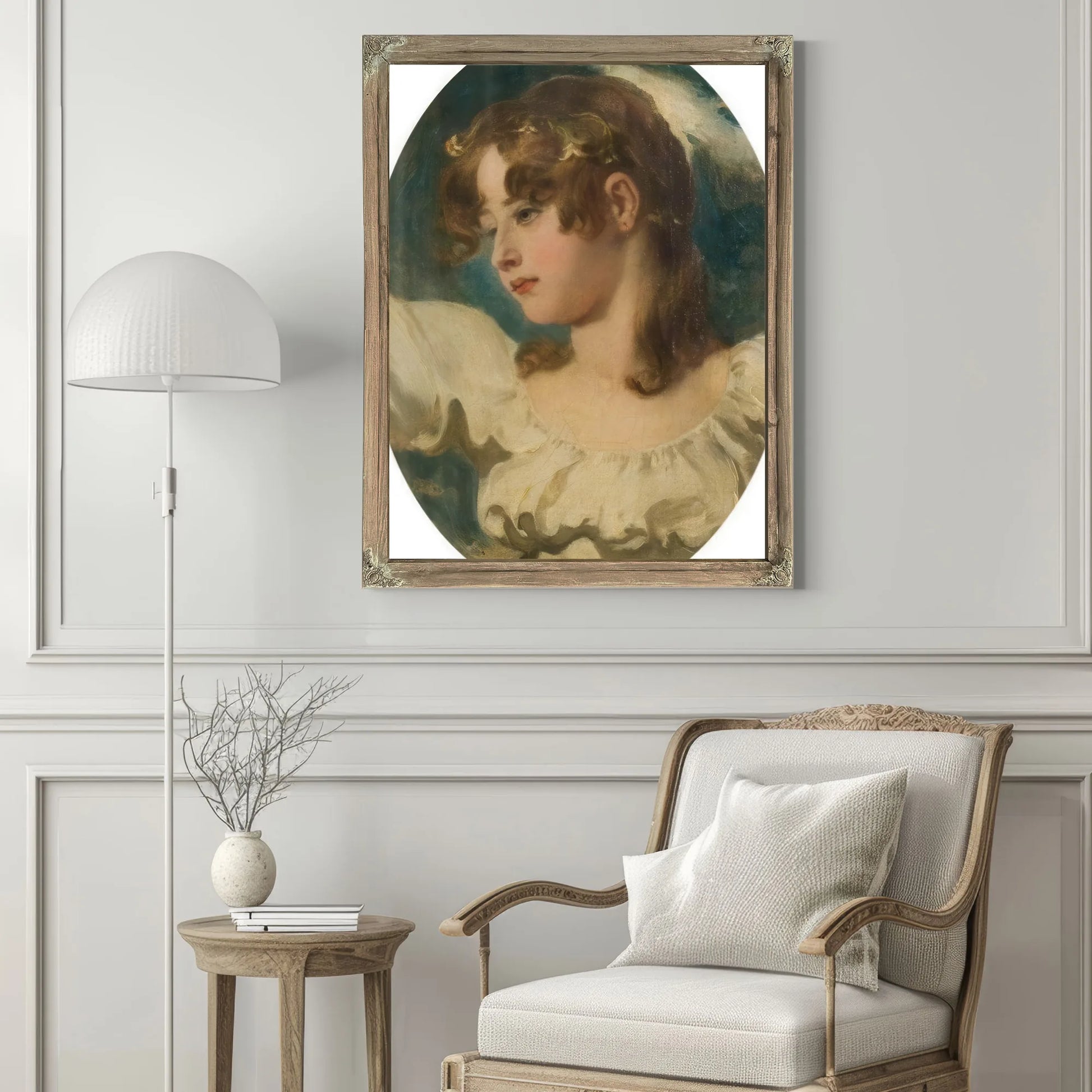 Innocence Head Of A Young Girl By William Etty Fine Art Print