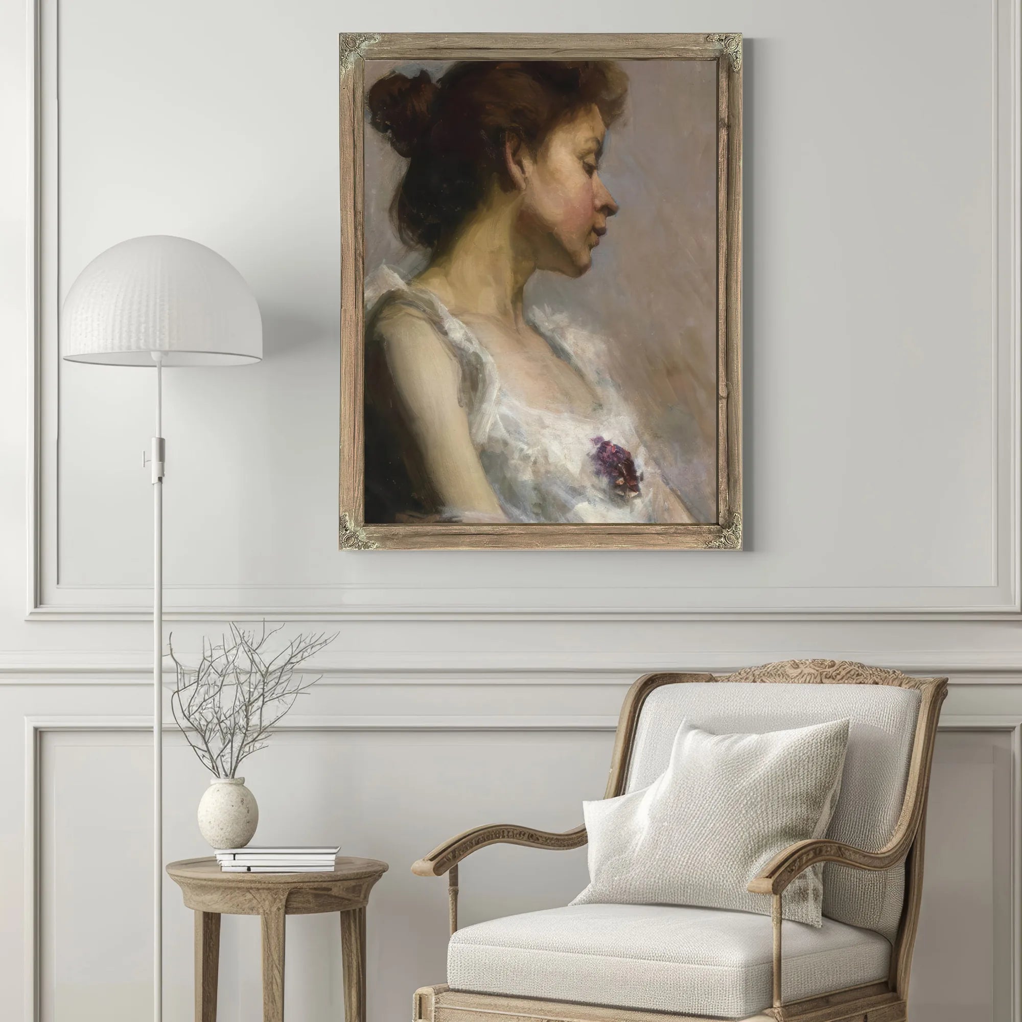 Portrait Of The Artist's Wife By Henry Ossawa Tanner Fine Art Print
