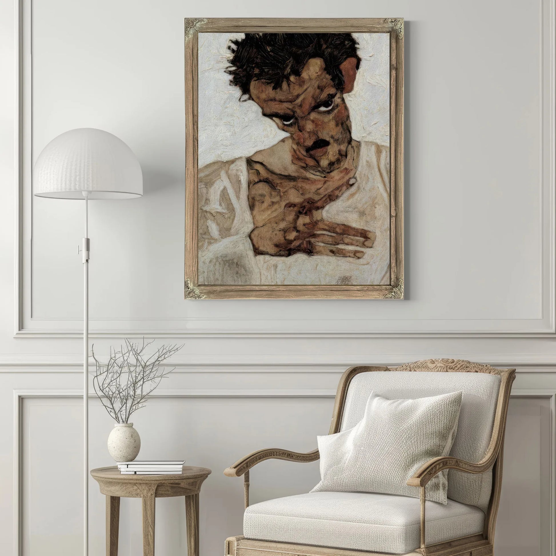 Self Portrait Selbstportra T Mit Gesenktem Kopf 1912 42 2X33 7Cm Leopold Museum By Egon Schiele Fine Art Print