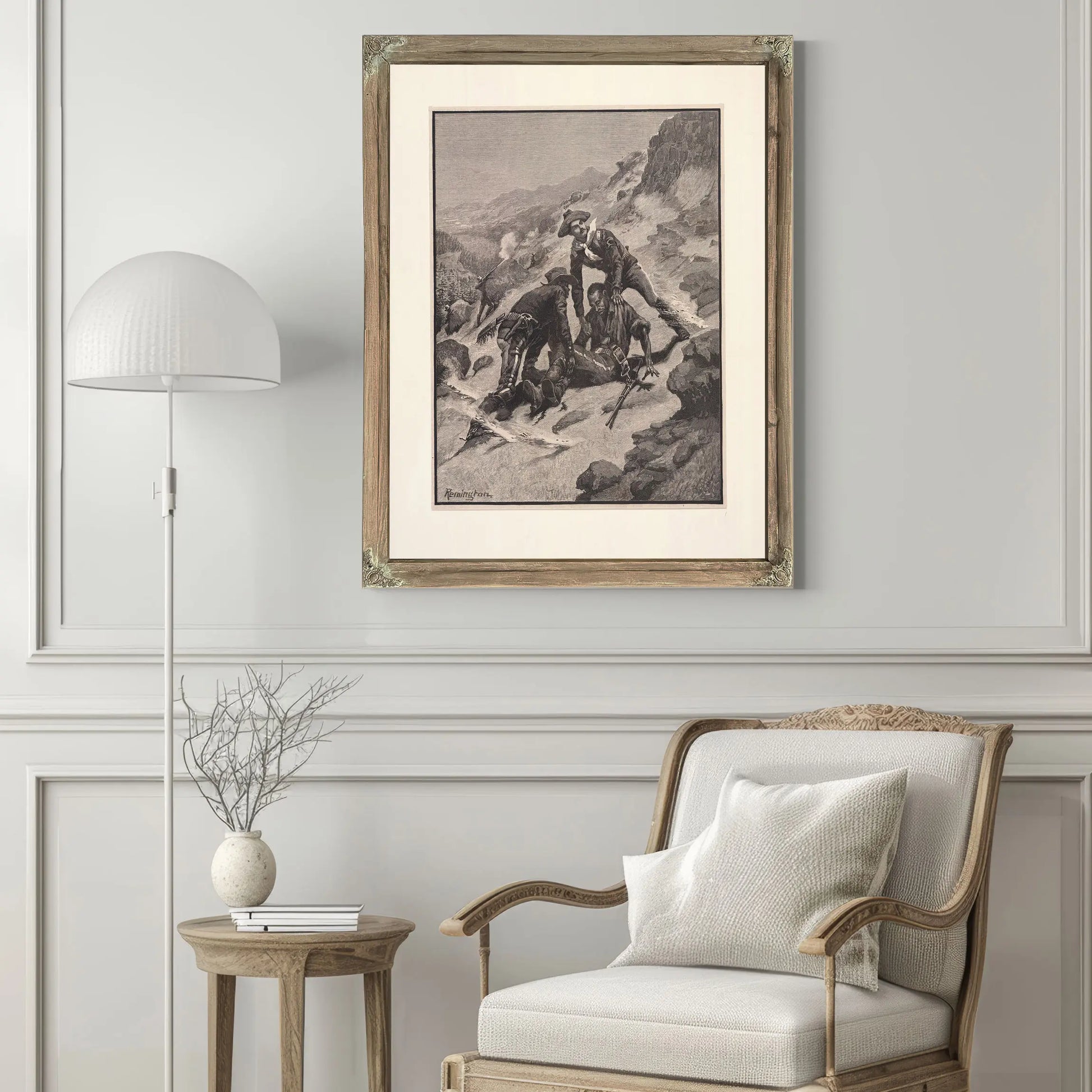 Soldiering In The Southwest The Rescue Of Corporal Scott by Frederic Remington