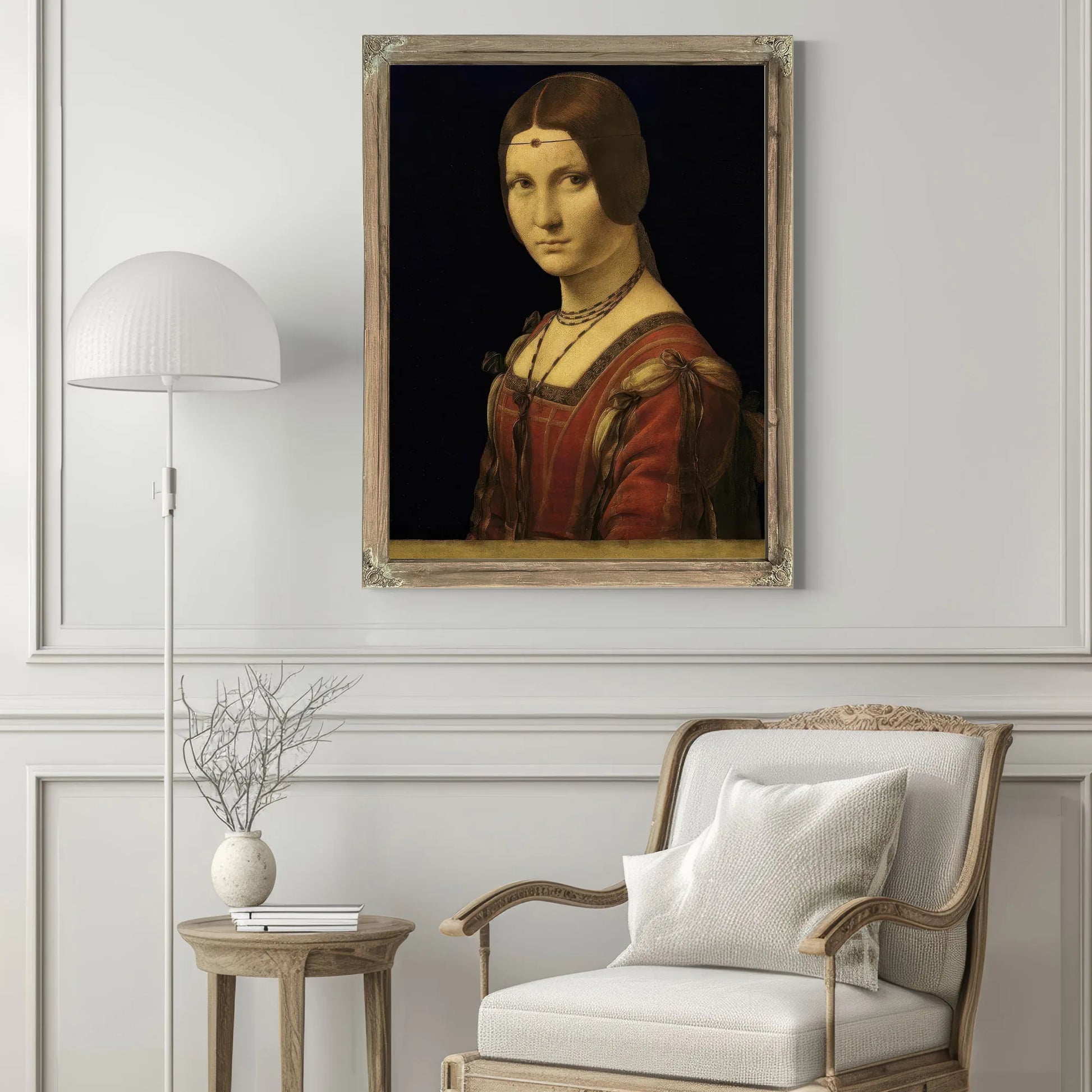 Portrait Of A Lady From The Court Of Milan By Leonardo Da Vinci Fine Art Print