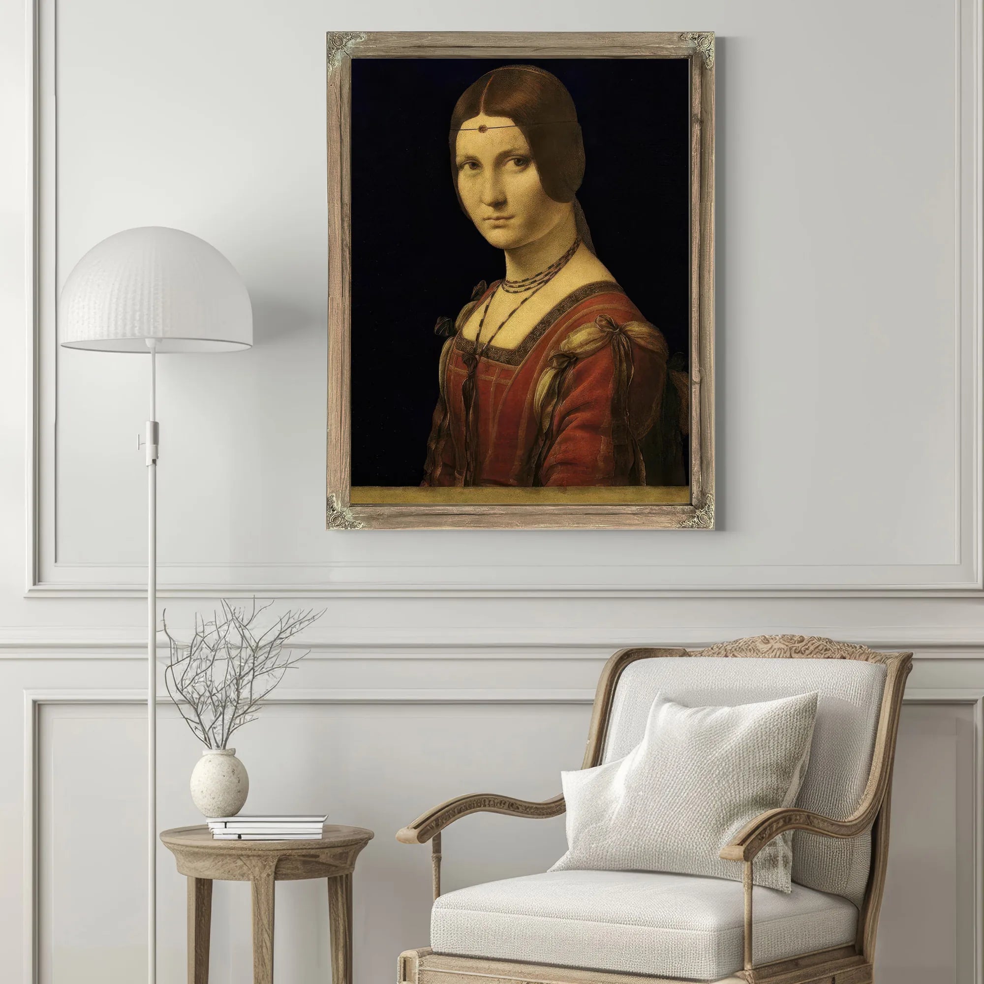 Portrait Of A Lady From The Court Of Milan By Leonardo Da Vinci Fine Art Print