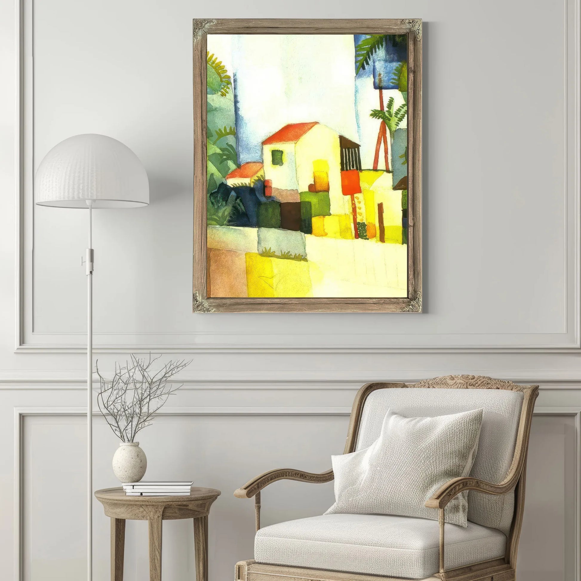 Bright House Ii By August Macke Fine Art Print