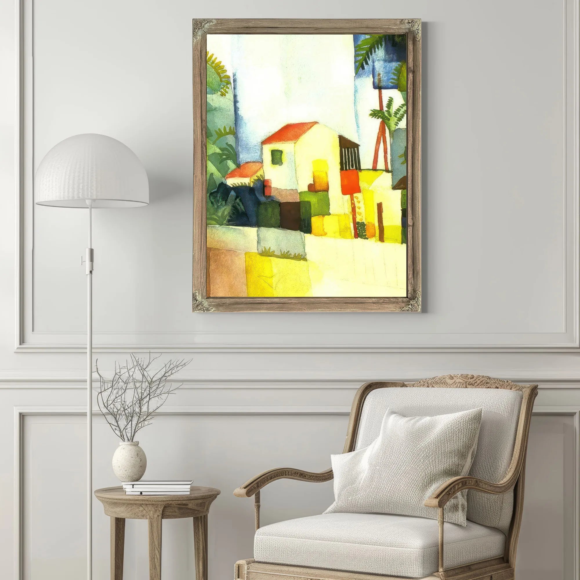 Bright House Ii By August Macke Fine Art Print