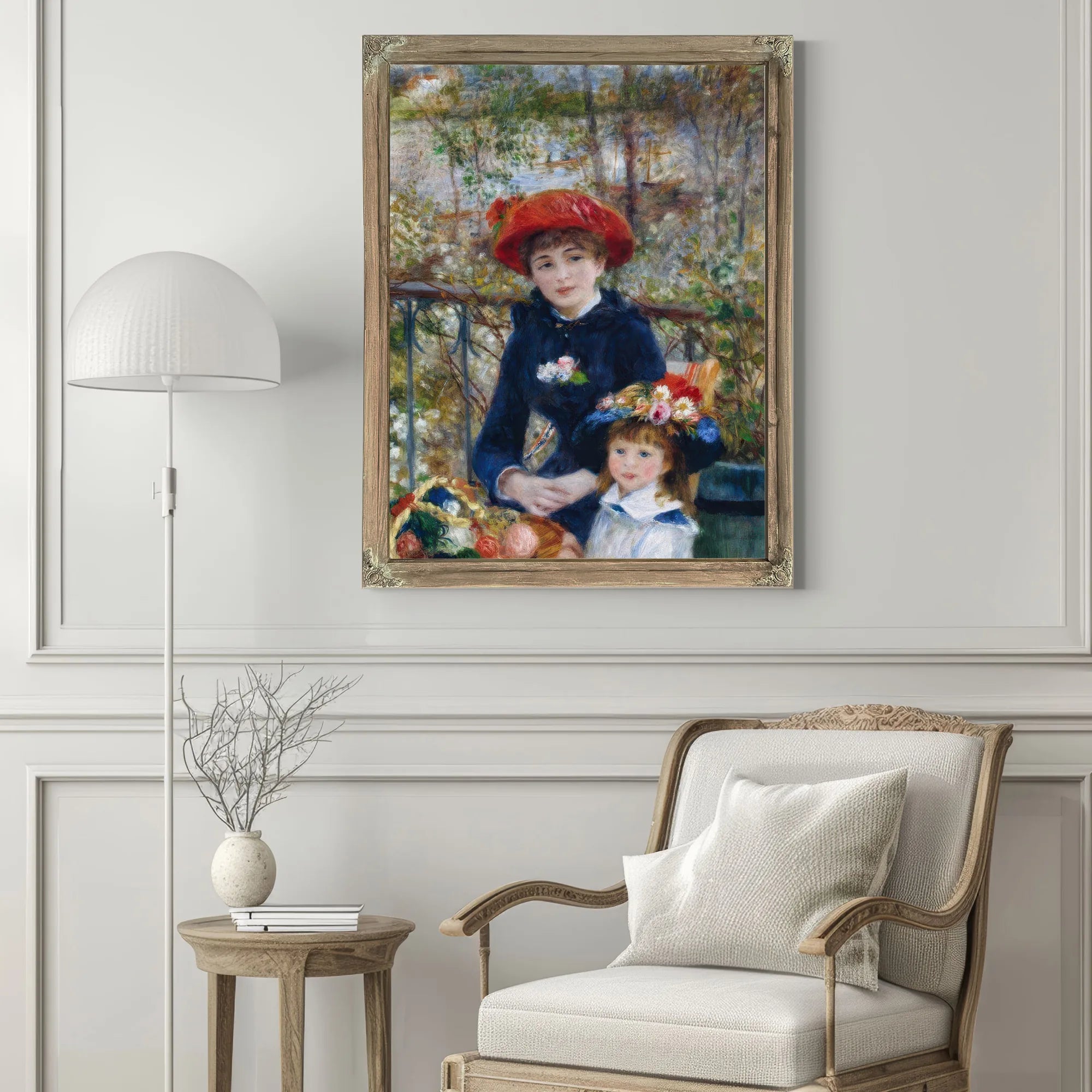Two Sisters (On The Terrace) By Pierre August Renoir Fine Art Print