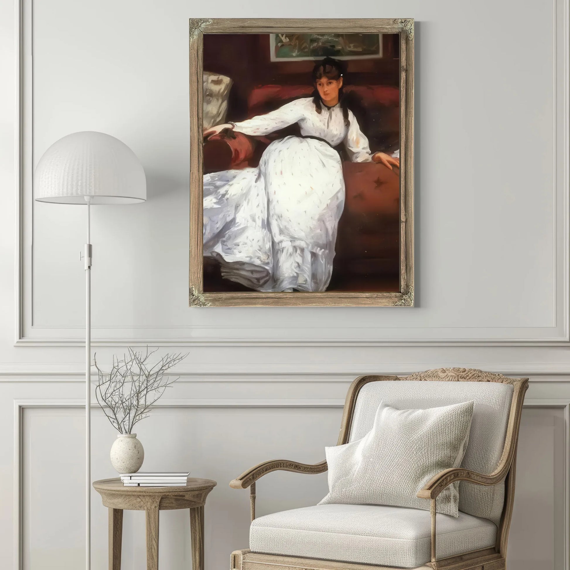 Repose Portrait Of Berthe Morisot By Edouard Manet Fine Art Print