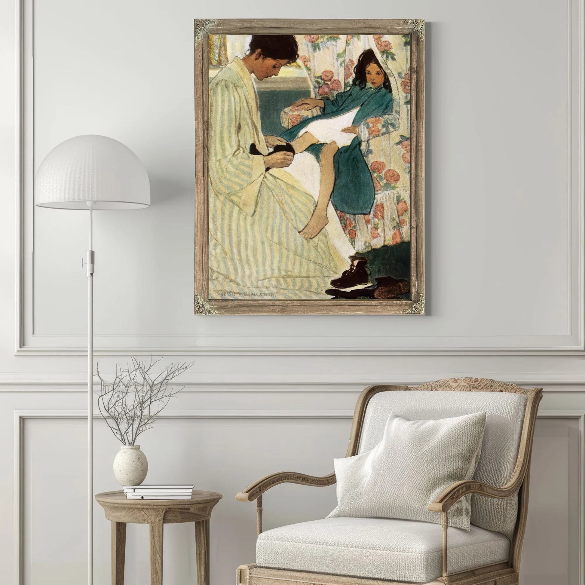 A Mothers Day Illustrated By Jessie Willcox Smith Fine Art Print