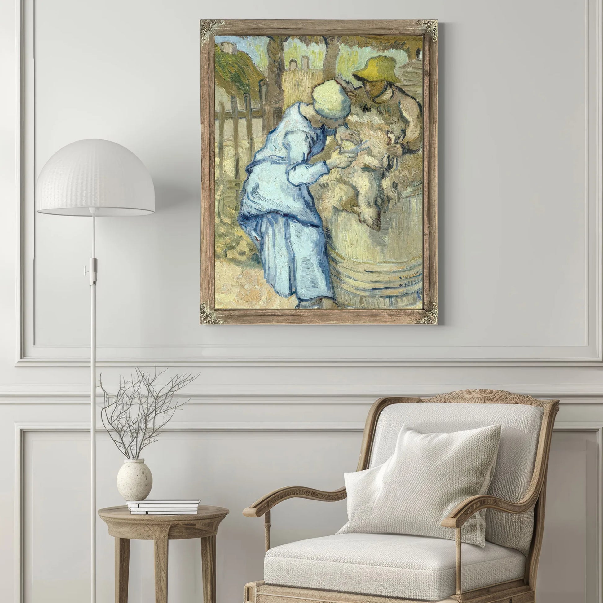 The Sheep Shearer (After Millet) By Vincent Van Gogh Fine Art Print