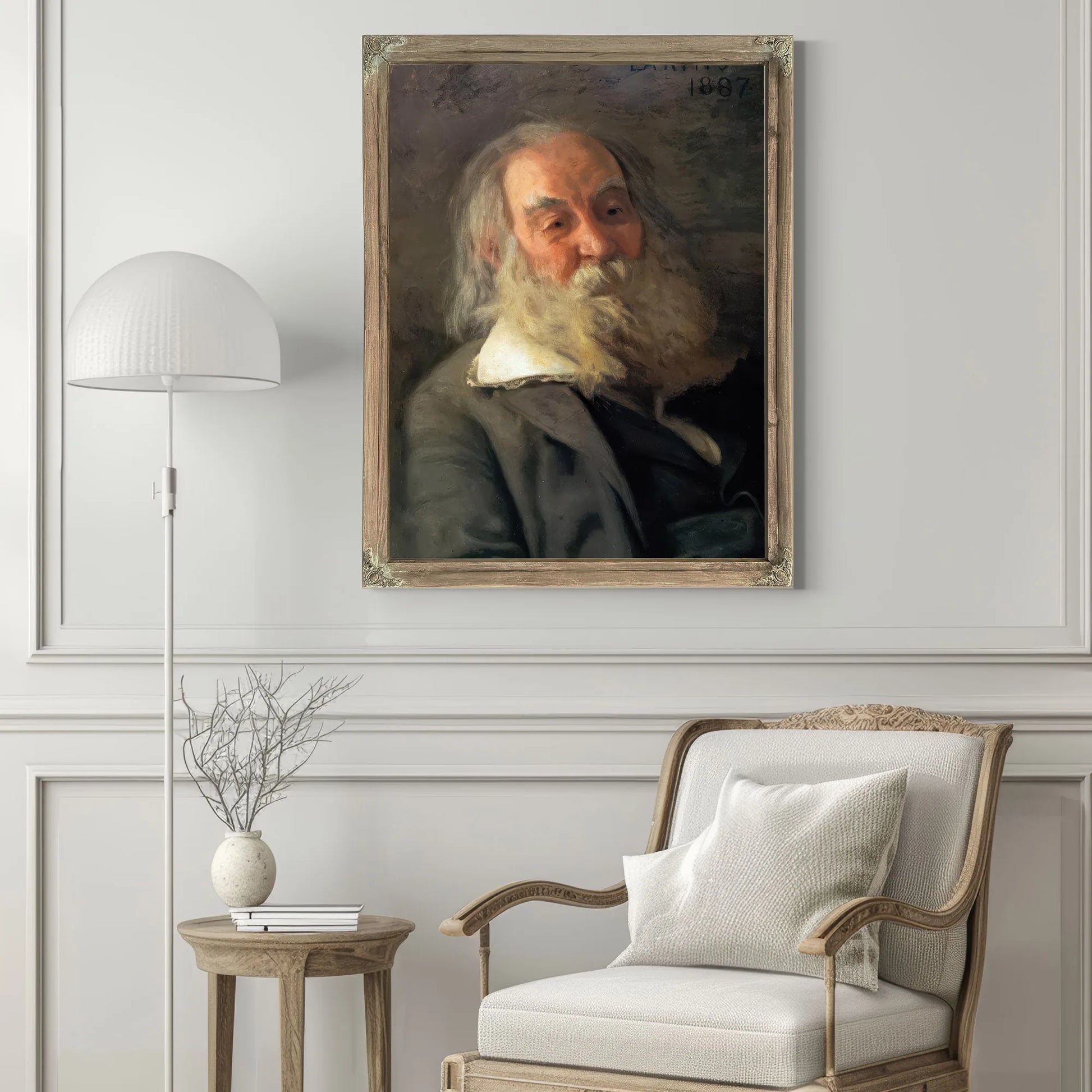 Walt Whitman By Thomas Eakins Fine Art Print