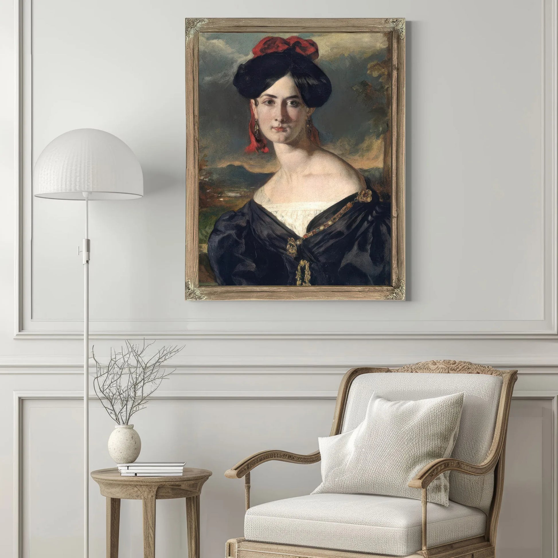 Louisa Elizabeth Vaughan, Born Rolls By William Etty Fine Art Print