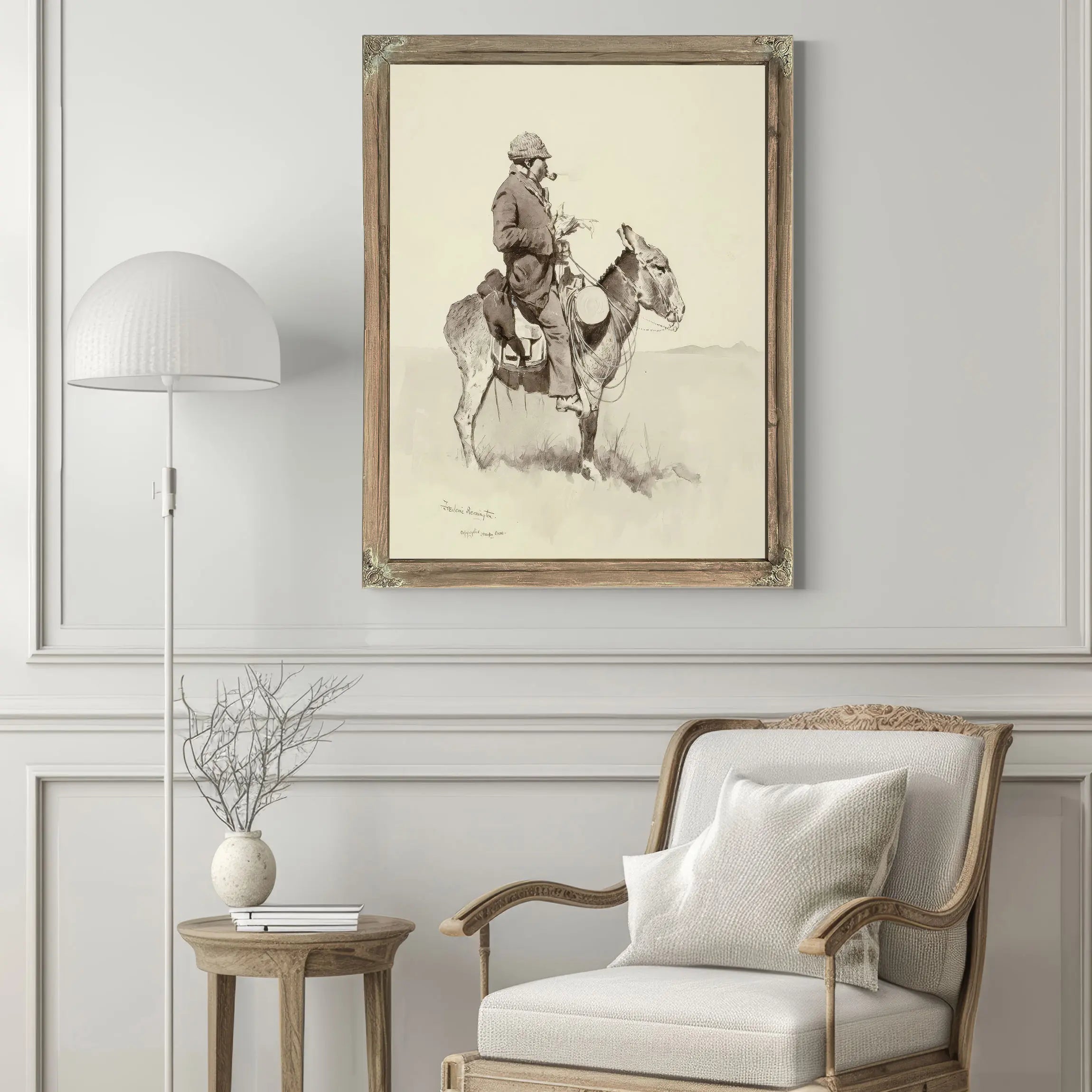 Jacks Man William A Modern Sancho Panza by Frederic Remington