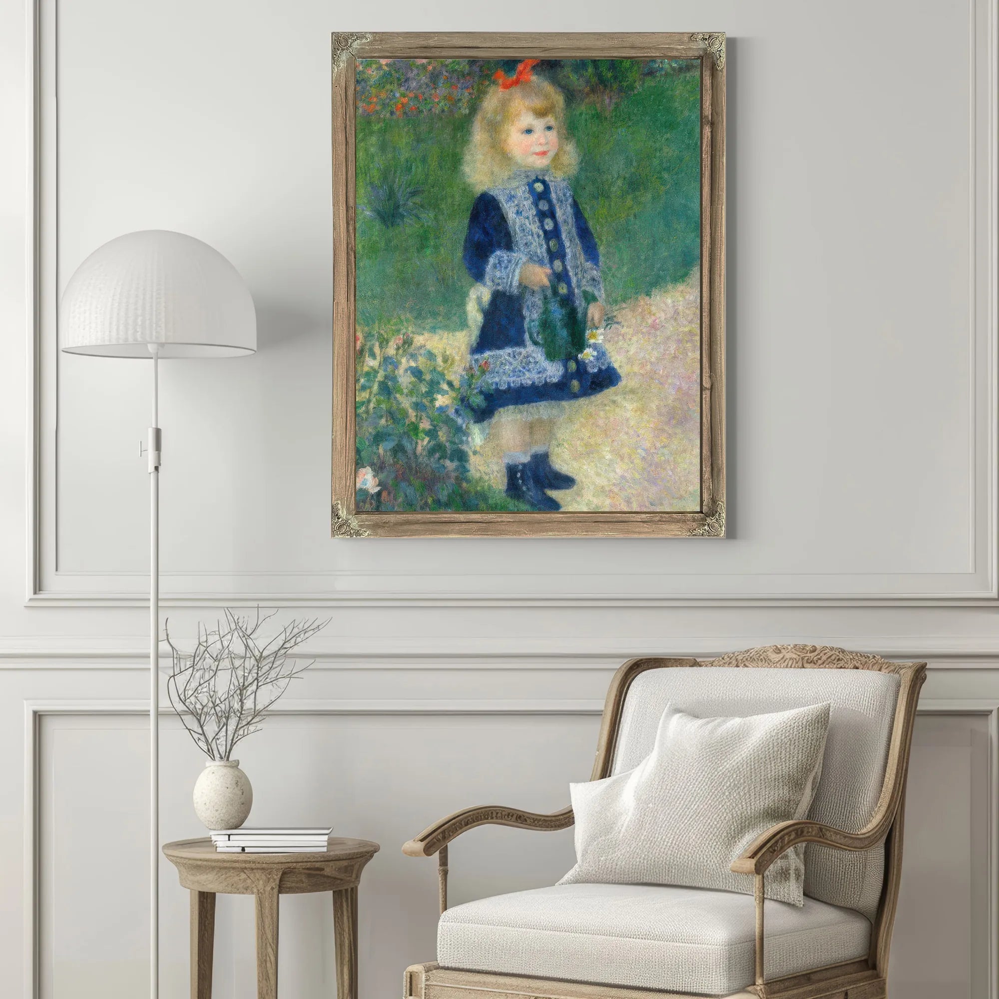 A Girl With A Watering Can 1876 2 By Pierre Auguste Renoir Fine Art Print