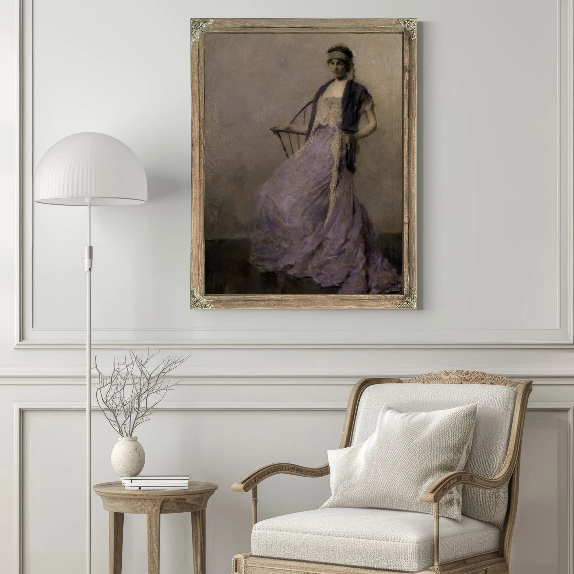 Iris By Thomas Wilmer Dewing Fine Art Print