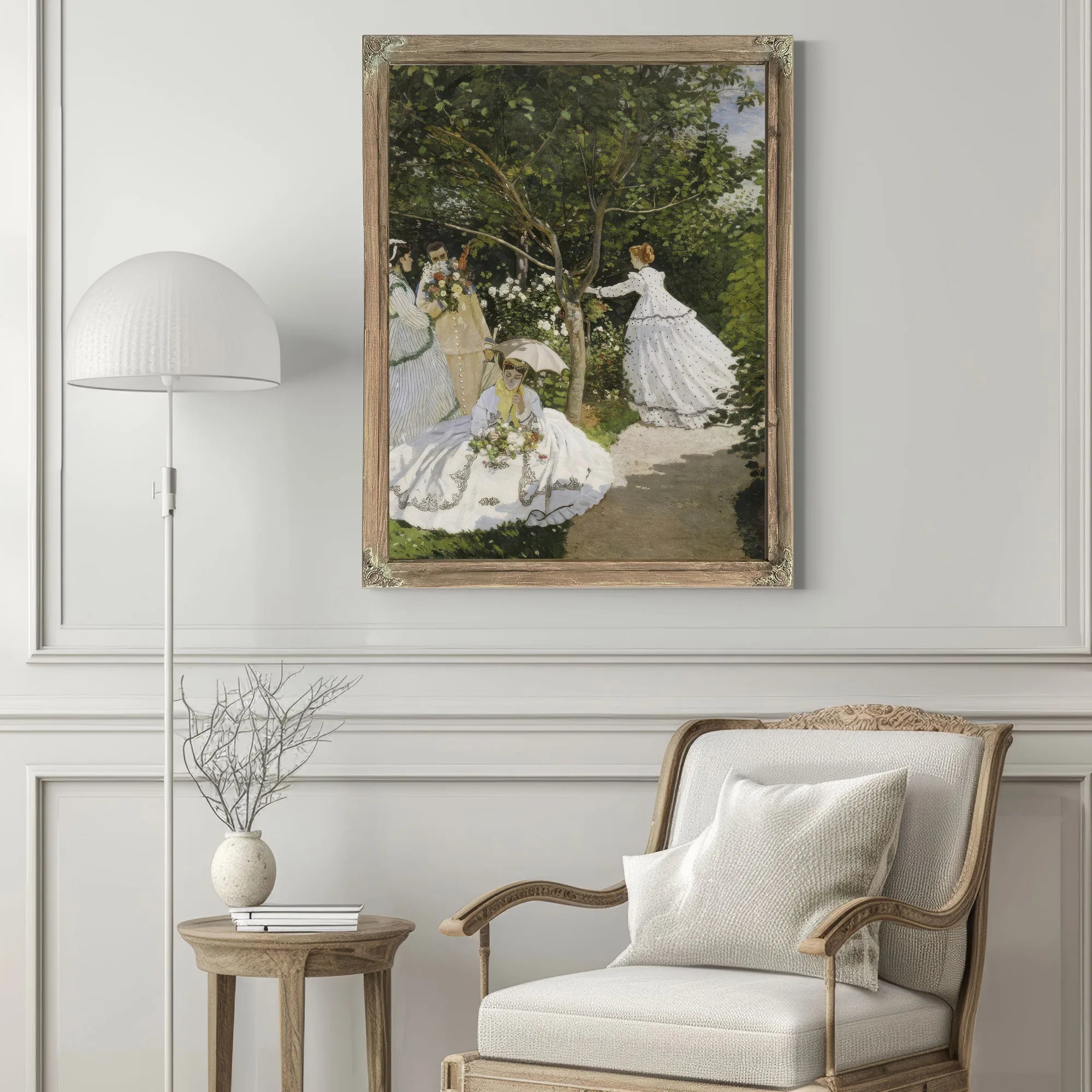 Femmes Au Jardin, A Ville D'avray By Claude Monet Fine Art Print