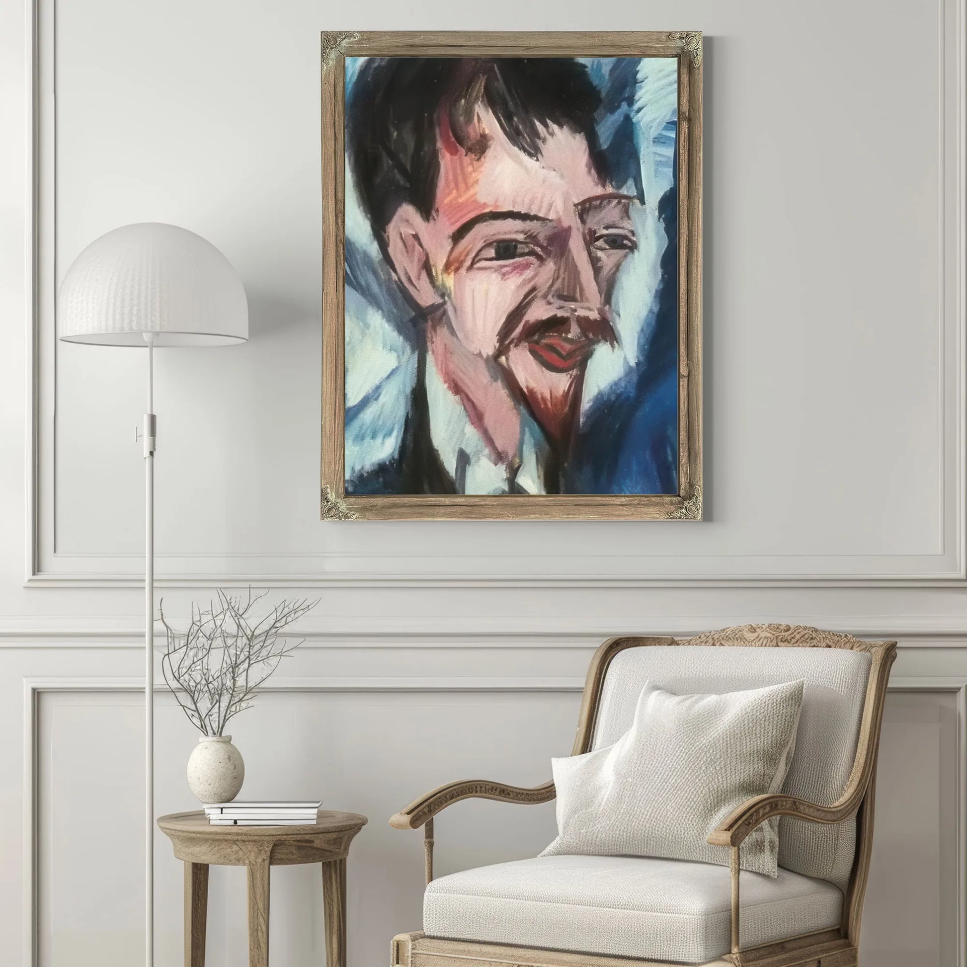 Portrait Of Dr Alfred Doblin By Ernst Ludwig Kirchner Fine Art Print