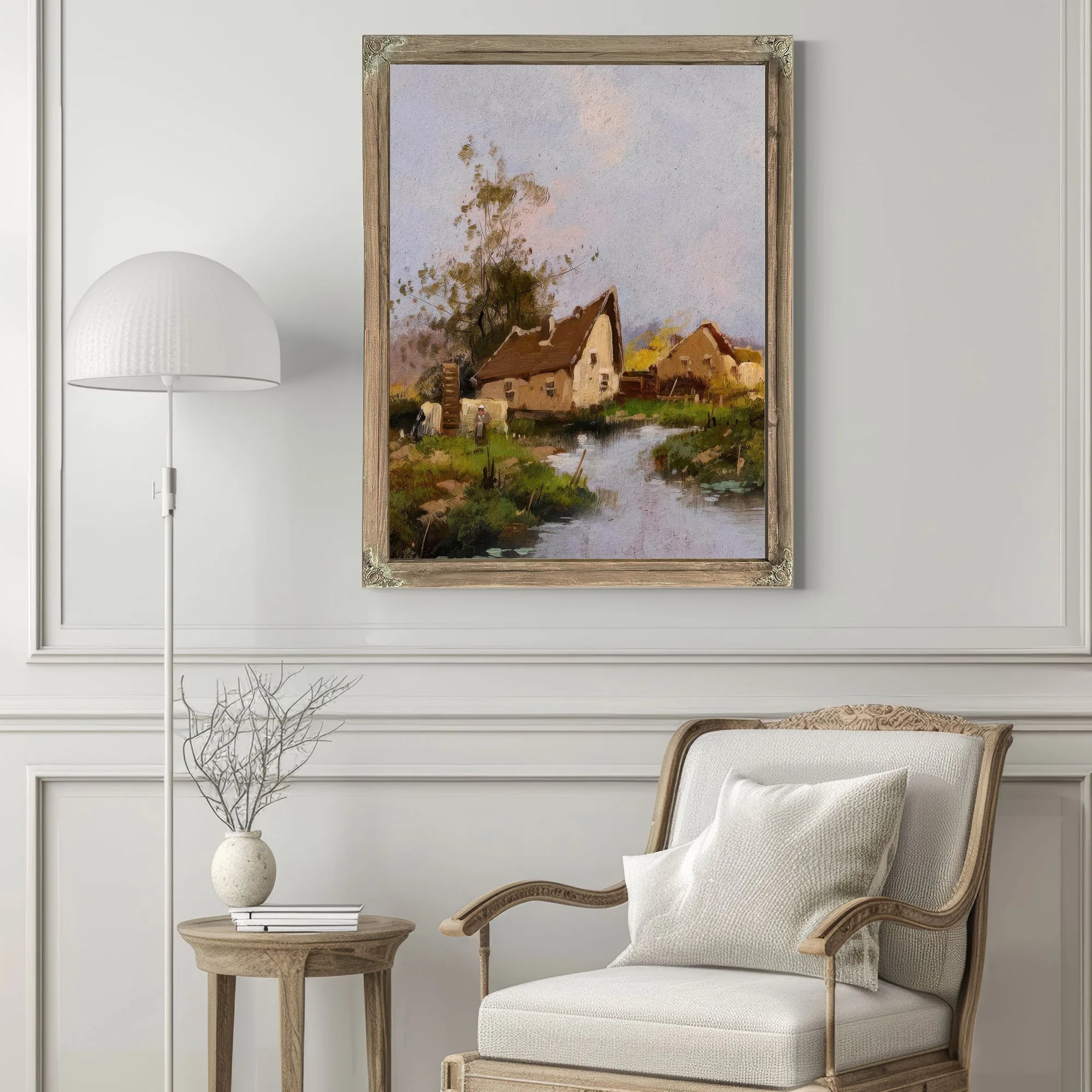 Pair Of Landscapes By Eugene Galien Laloue Fine Art Print