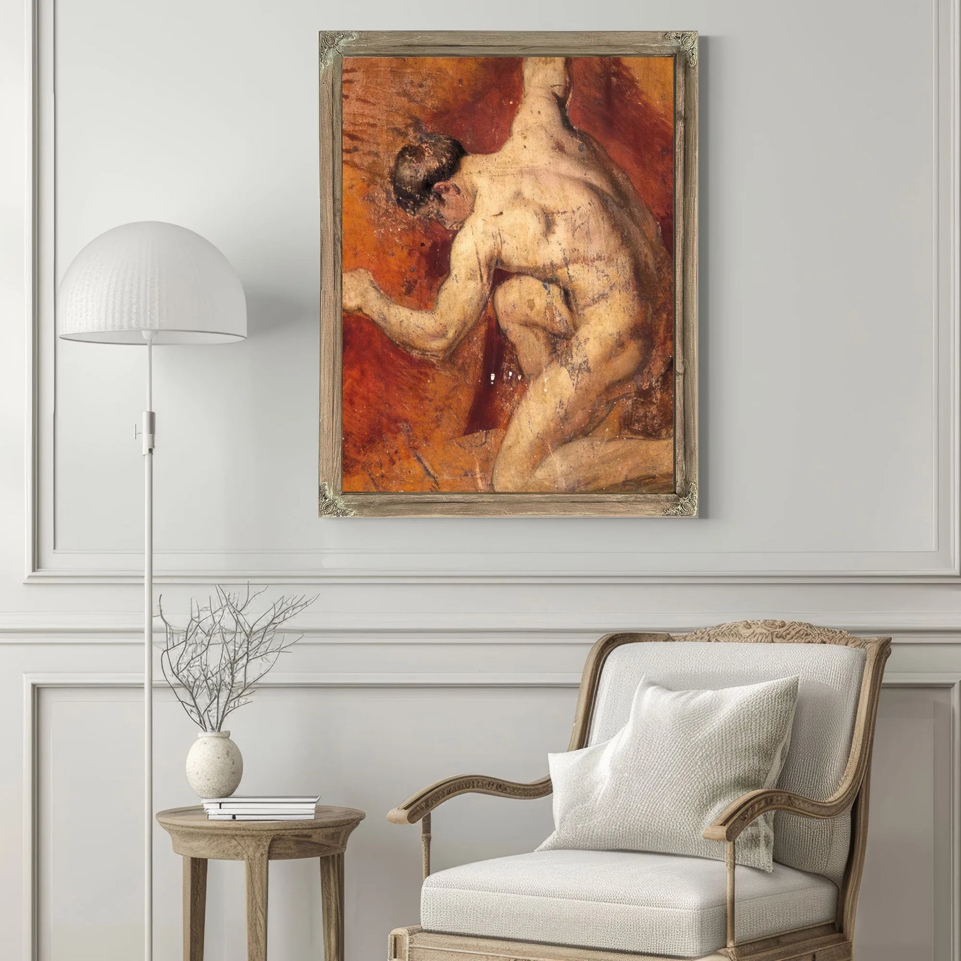 Male Nude 33 By William Etty Fine Art Print
