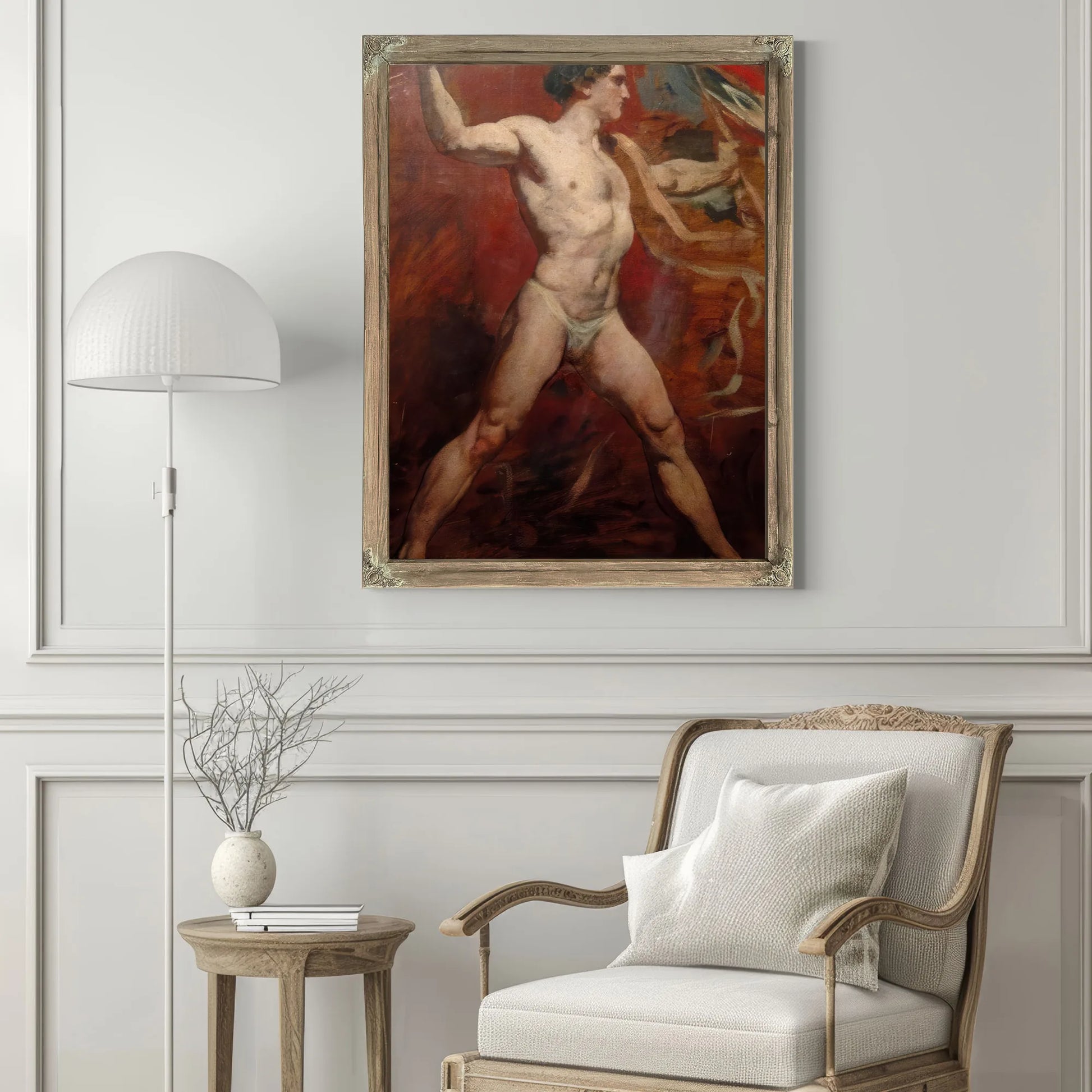 Standing Male Nude 2 By William Etty Fine Art Print