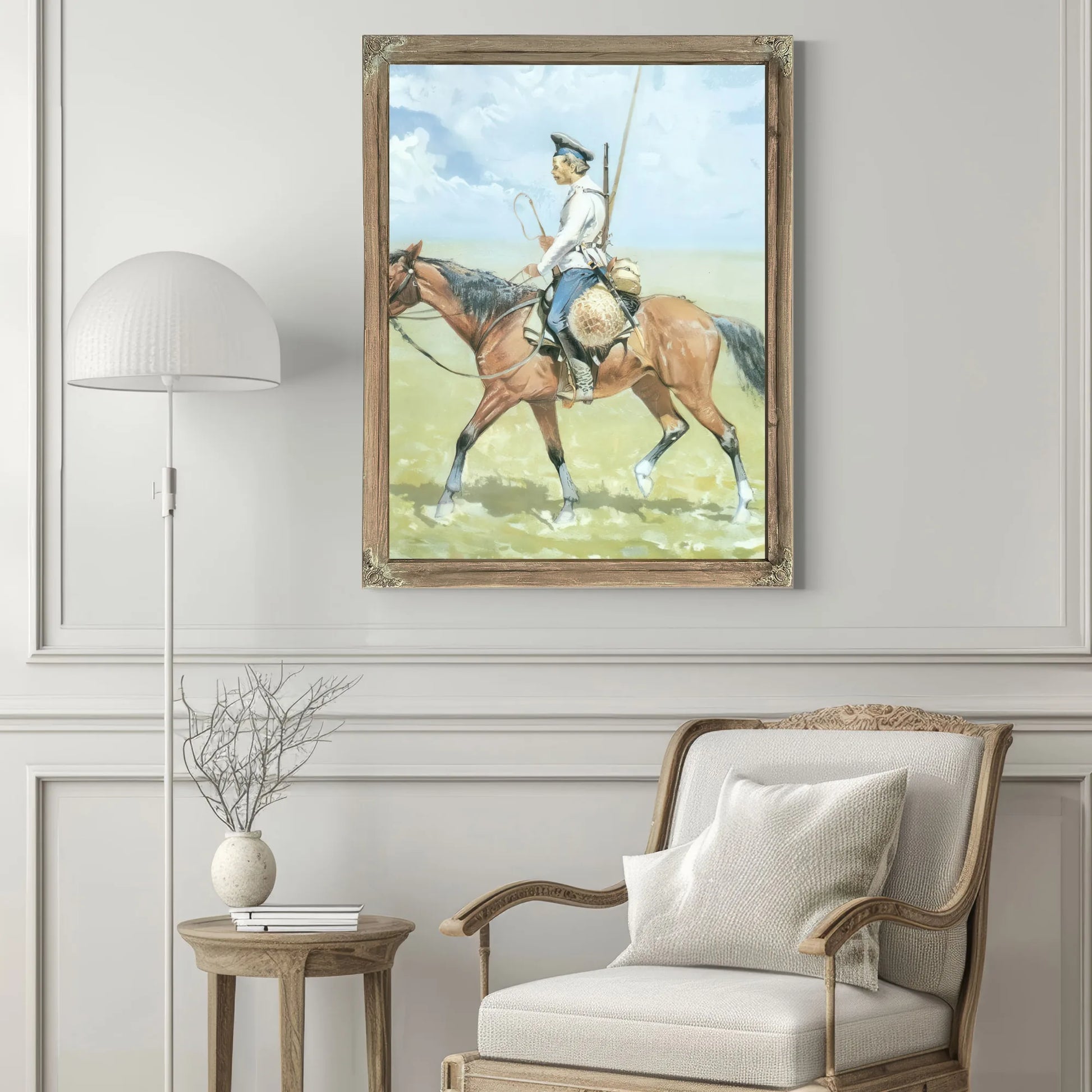 A Russian Cossack By Frederic Remington Fine Art Print