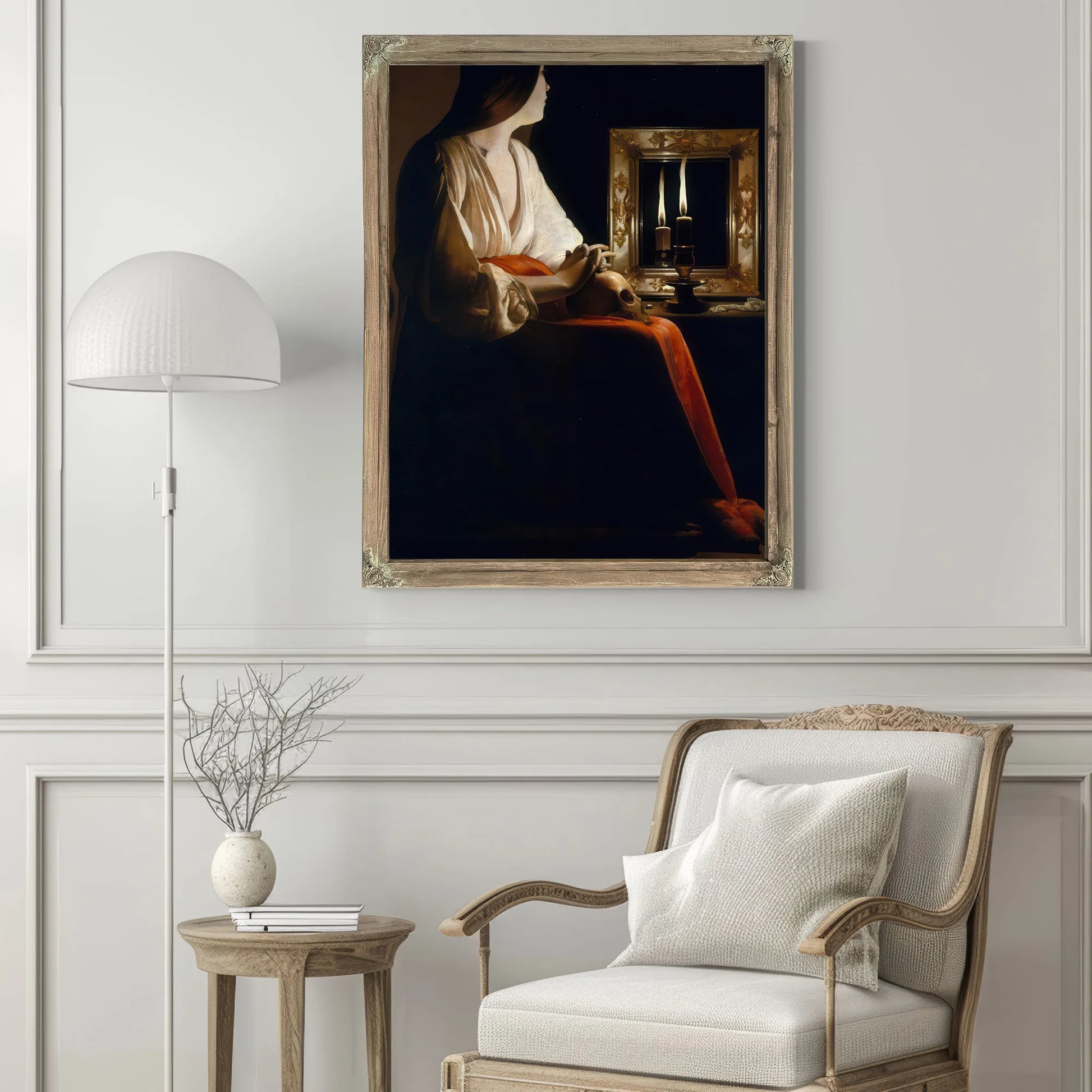 The Penitent Magdalene 1640 By Georges De La Tour Fine Art Print