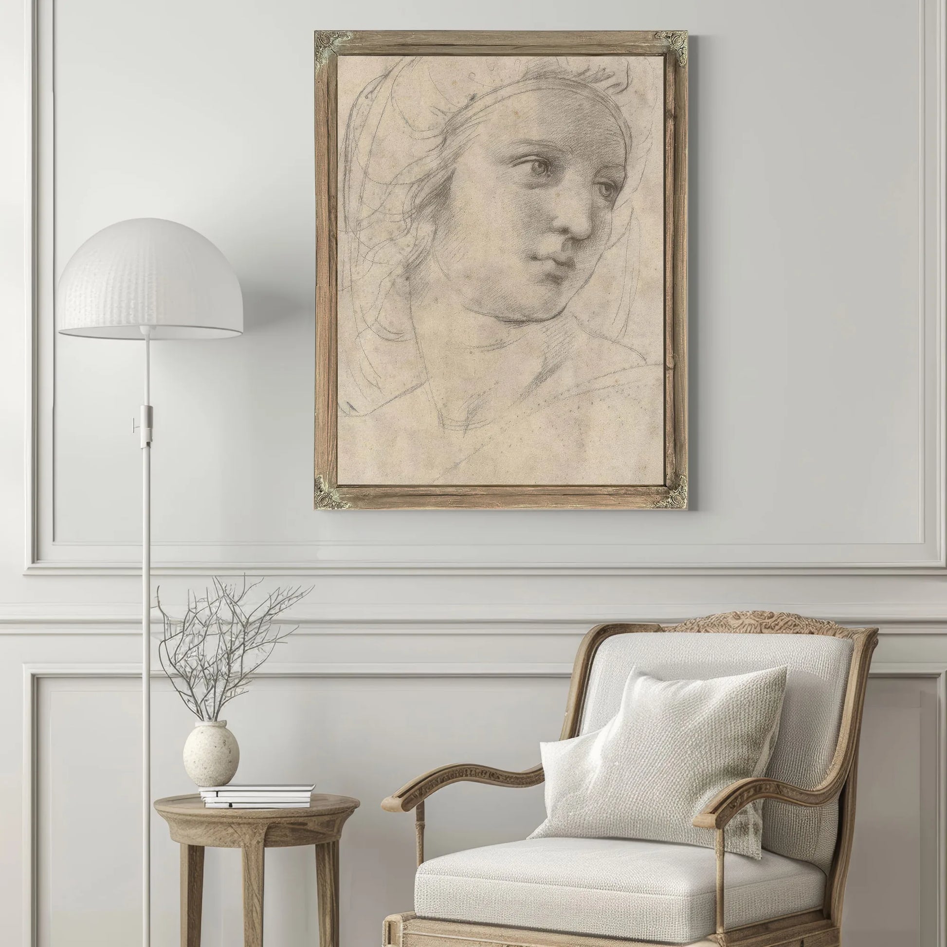 Head Of A Muse By Raphael Fine Art Print