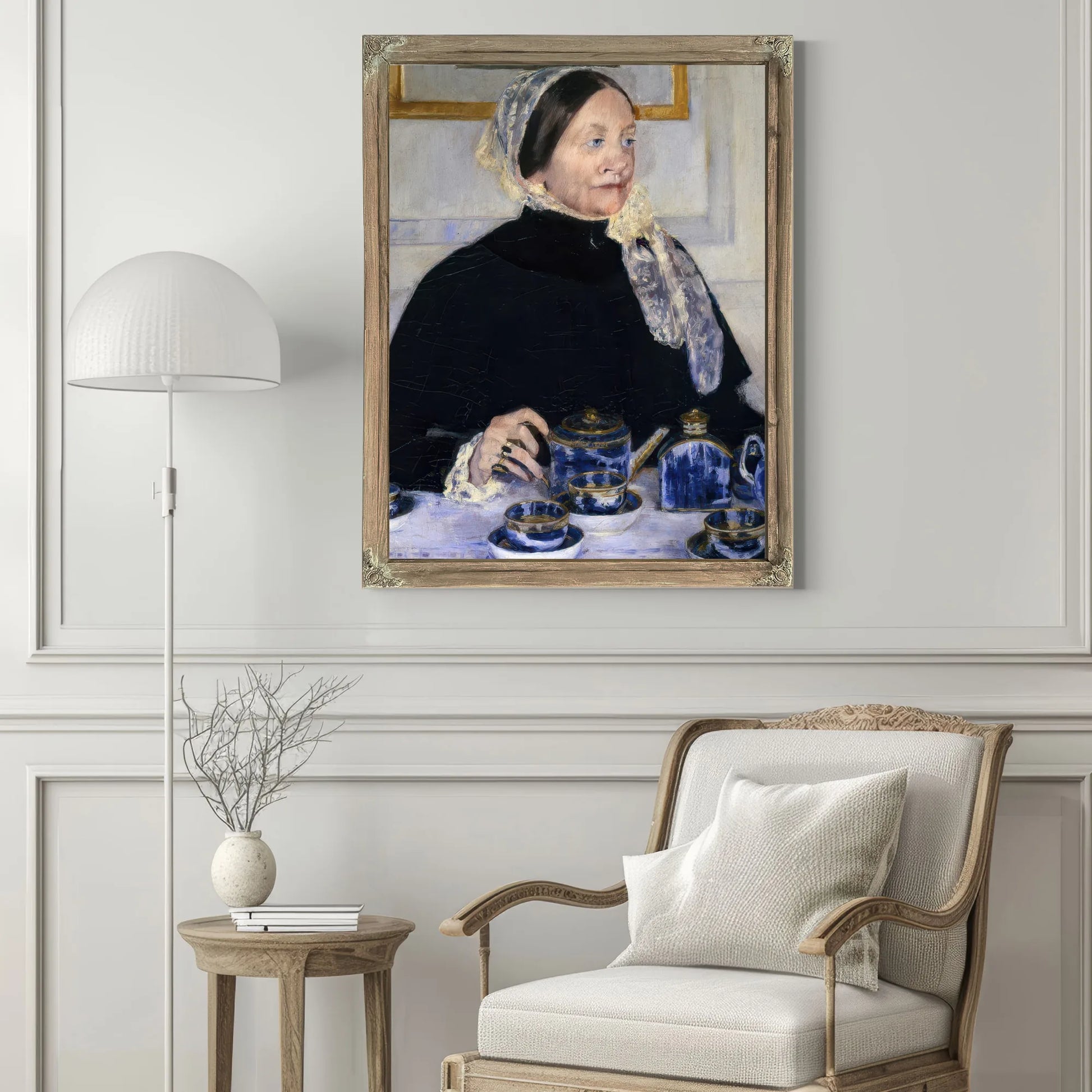Lady At The Tea Table By Mary Cassatt Fine Art Print