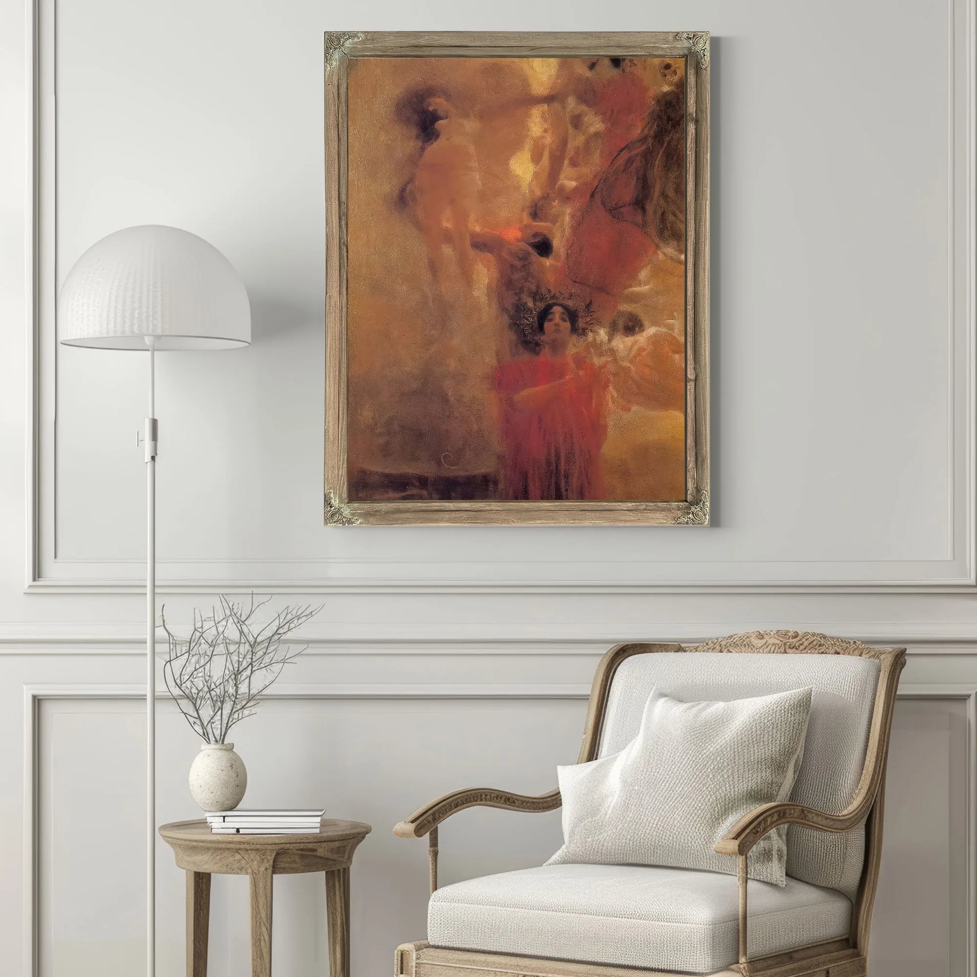 Compositional Project For Medicine By Gustav Klimt Fine Art Print